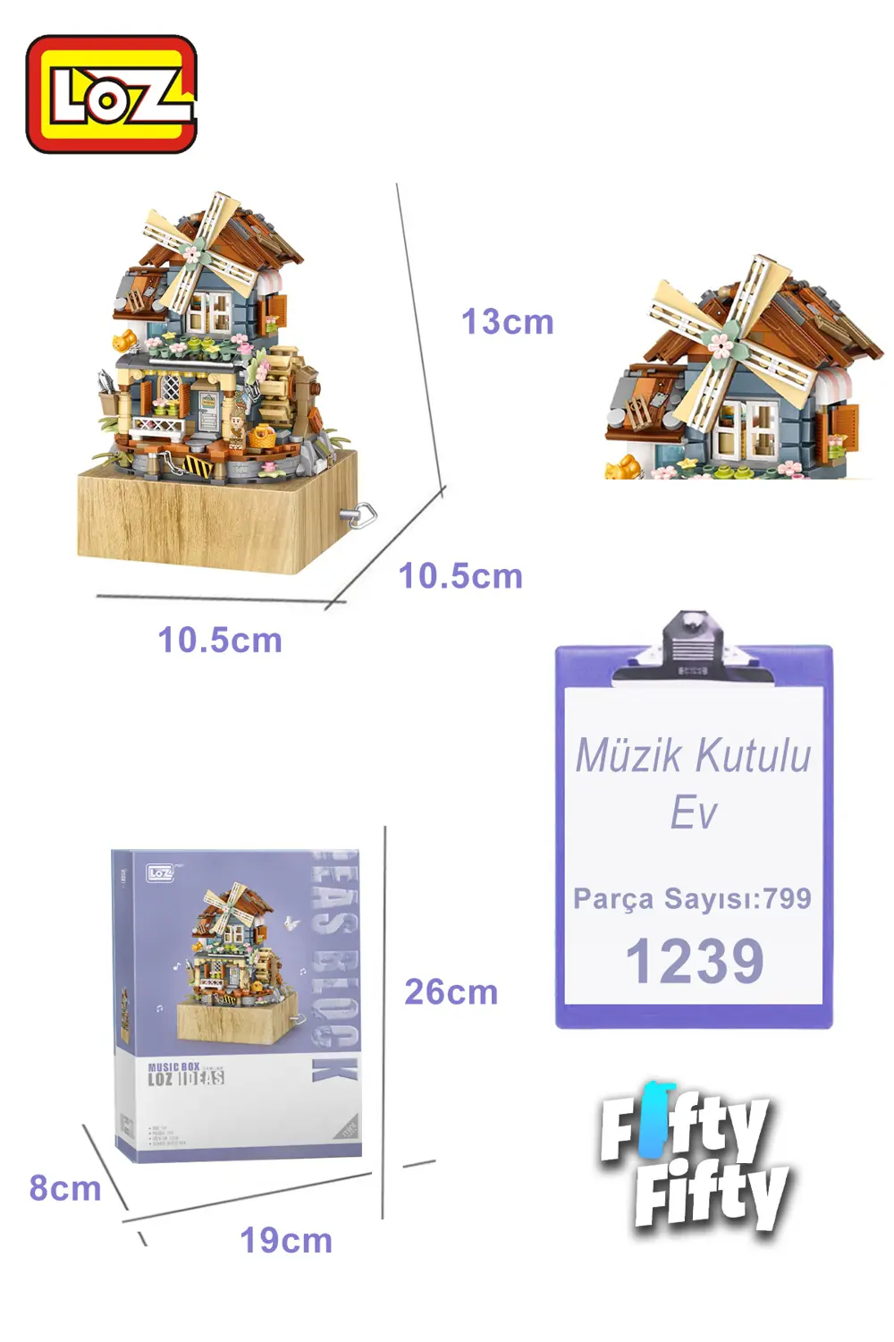 LOZ EV MÜZİK KUTUSU 799 PARÇA BLOCK OYUNCAK