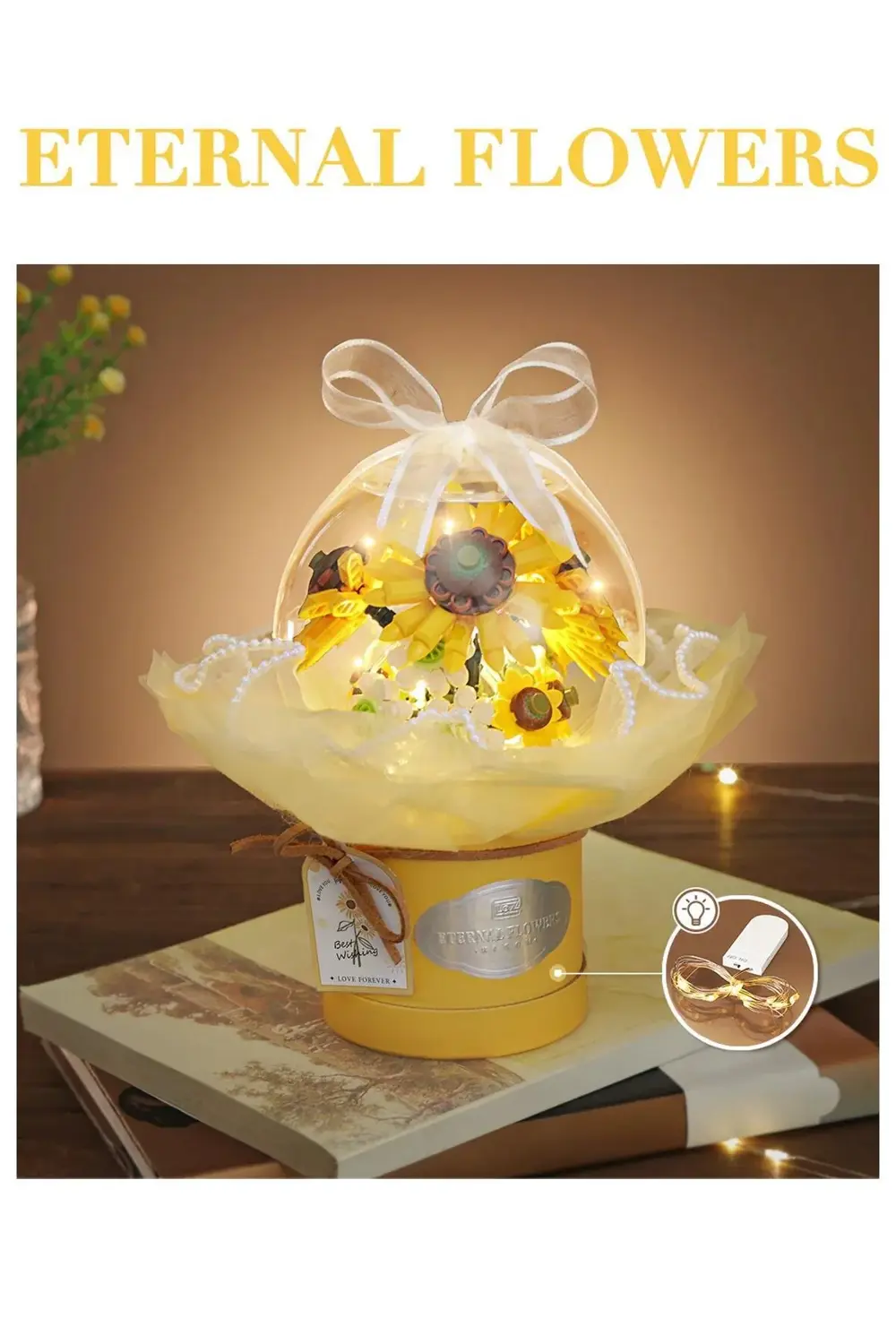 Loz Ledli Ayçiçeği Buketi 510 Parça Block