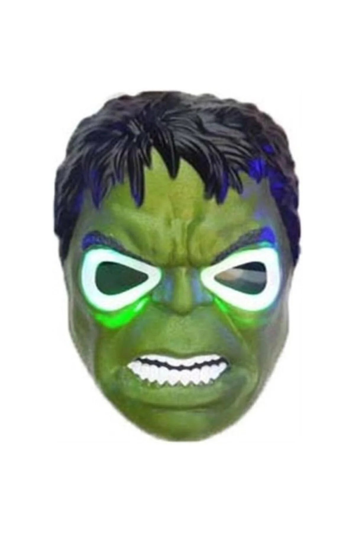 Lrs Store Avangers Pilli Işıklı Hulk Maskesi 4-12 Yaş Yüksek Kali