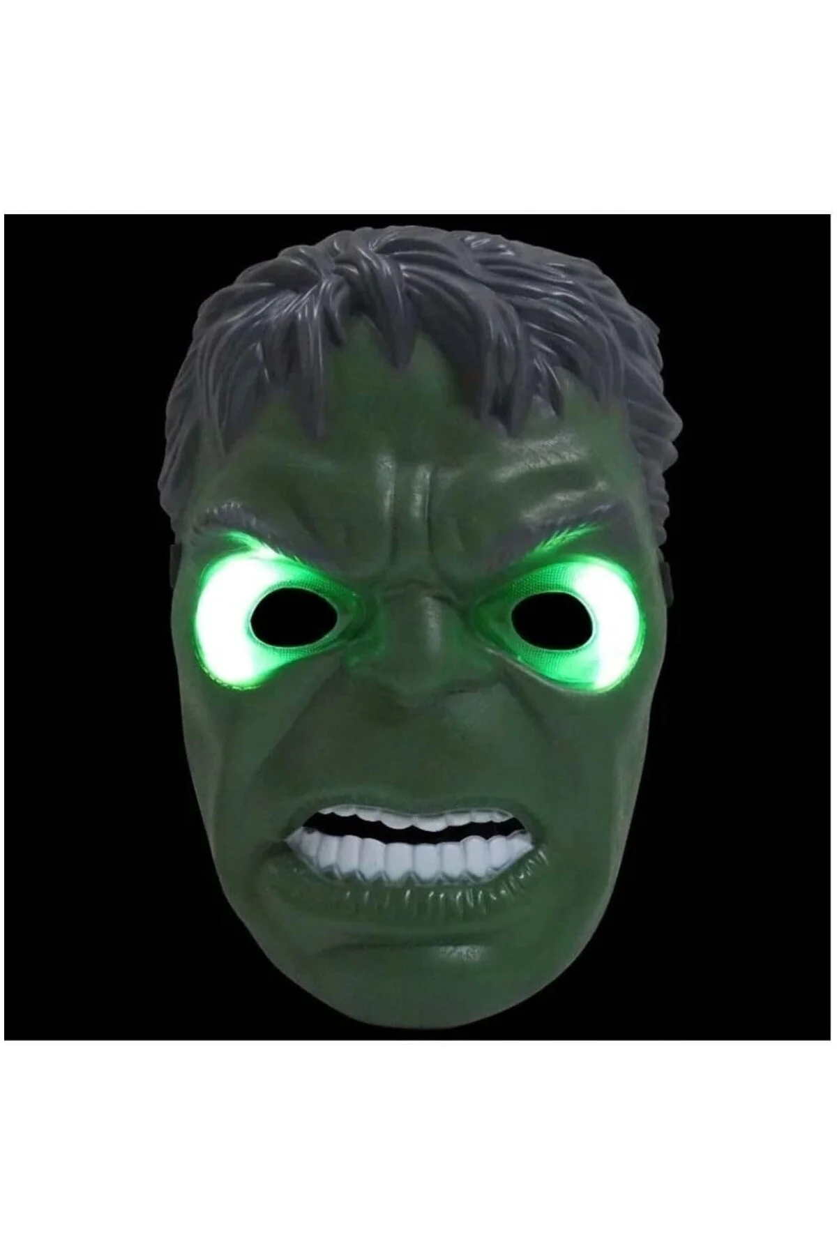 Lrs Store Avangers Pilli Işıklı Hulk Maskesi 4-12 Yaş Yüksek Kali