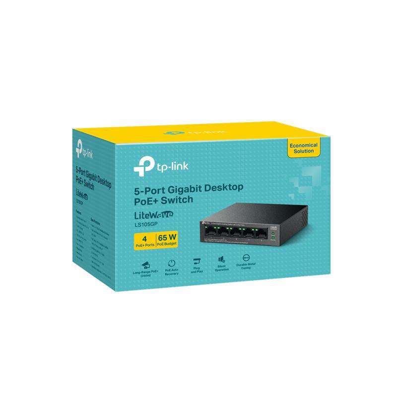 Tp-Link Ls105gp 5 Port 10/100/1000 Poe Switch