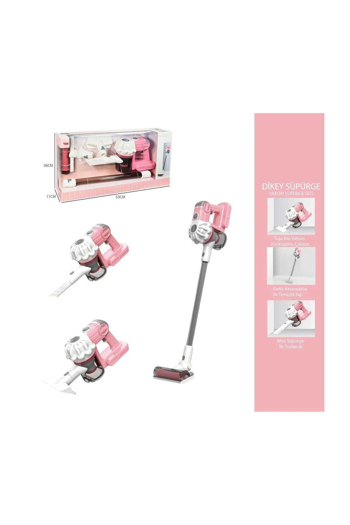 LS8803C Dikey Elektrik Süpürgesi Pembe