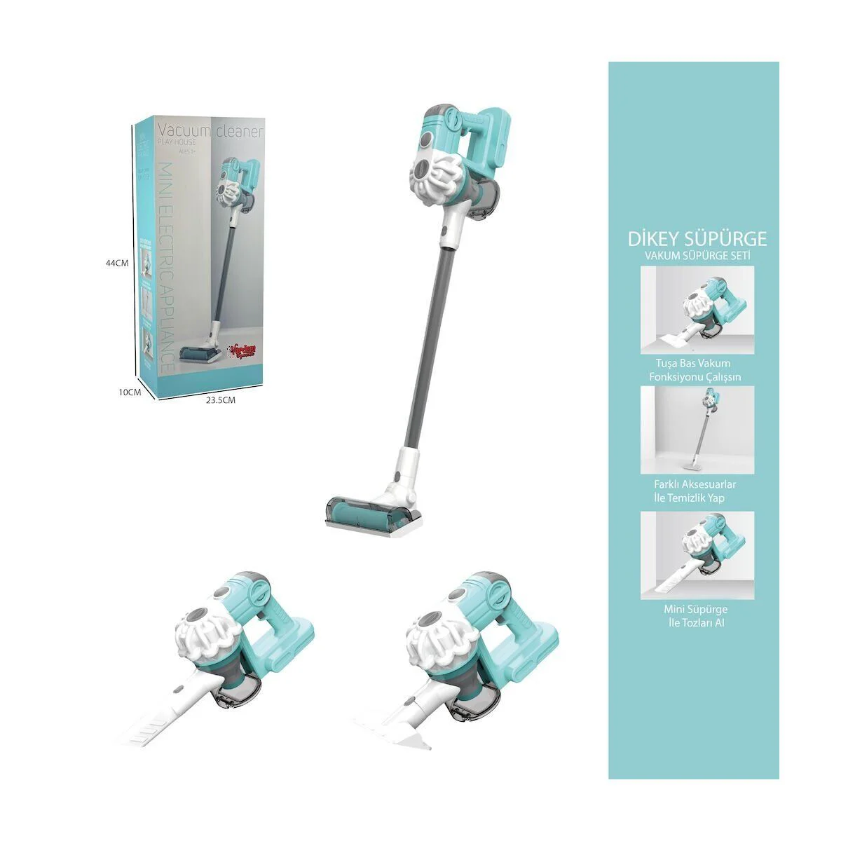 LS8807Q Vardem Dikey Elektrik Süpürgesi  Kapalı Kutu Yeşil-Gri  3 in1 Fiyatı, Yorumları ve Özellikleri