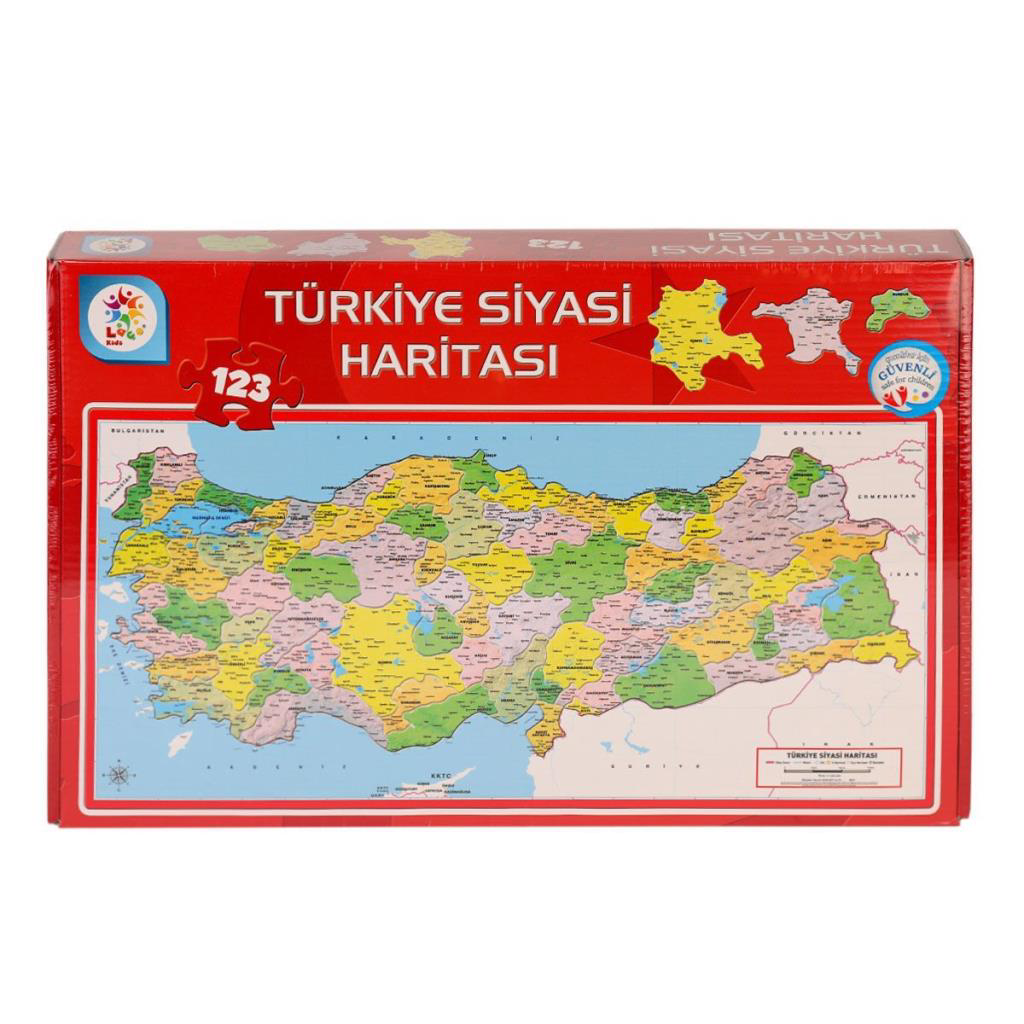 LSH002 Siyasi Harita Puzzle -Laçokids LSH002 Siyasi Harita Puzzle -Laçokids