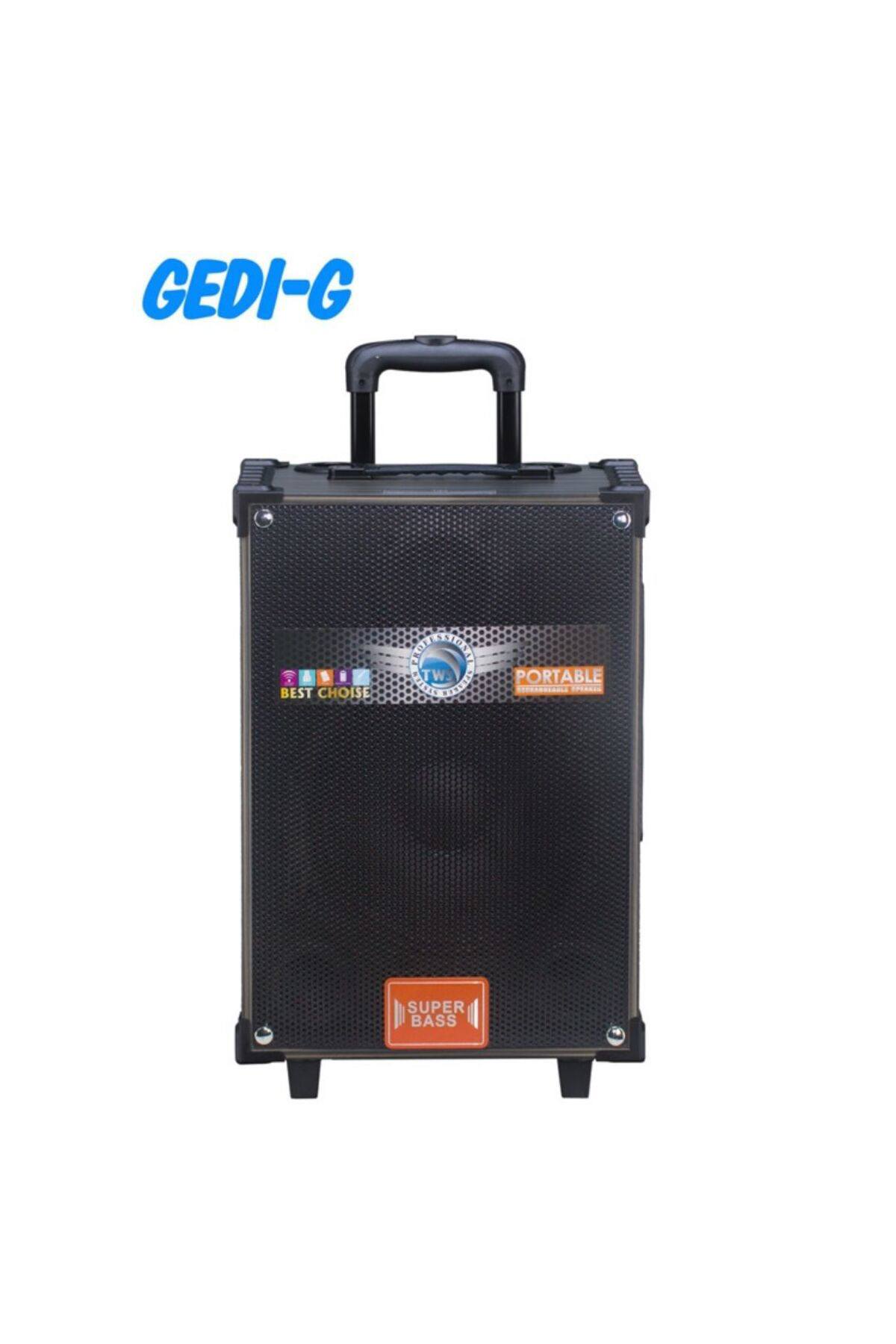 Yaniklar Müzik Lt-910 Süper Bass’Li Kumandali, Şarjli, Çift Mikrofonlu Taşinabil