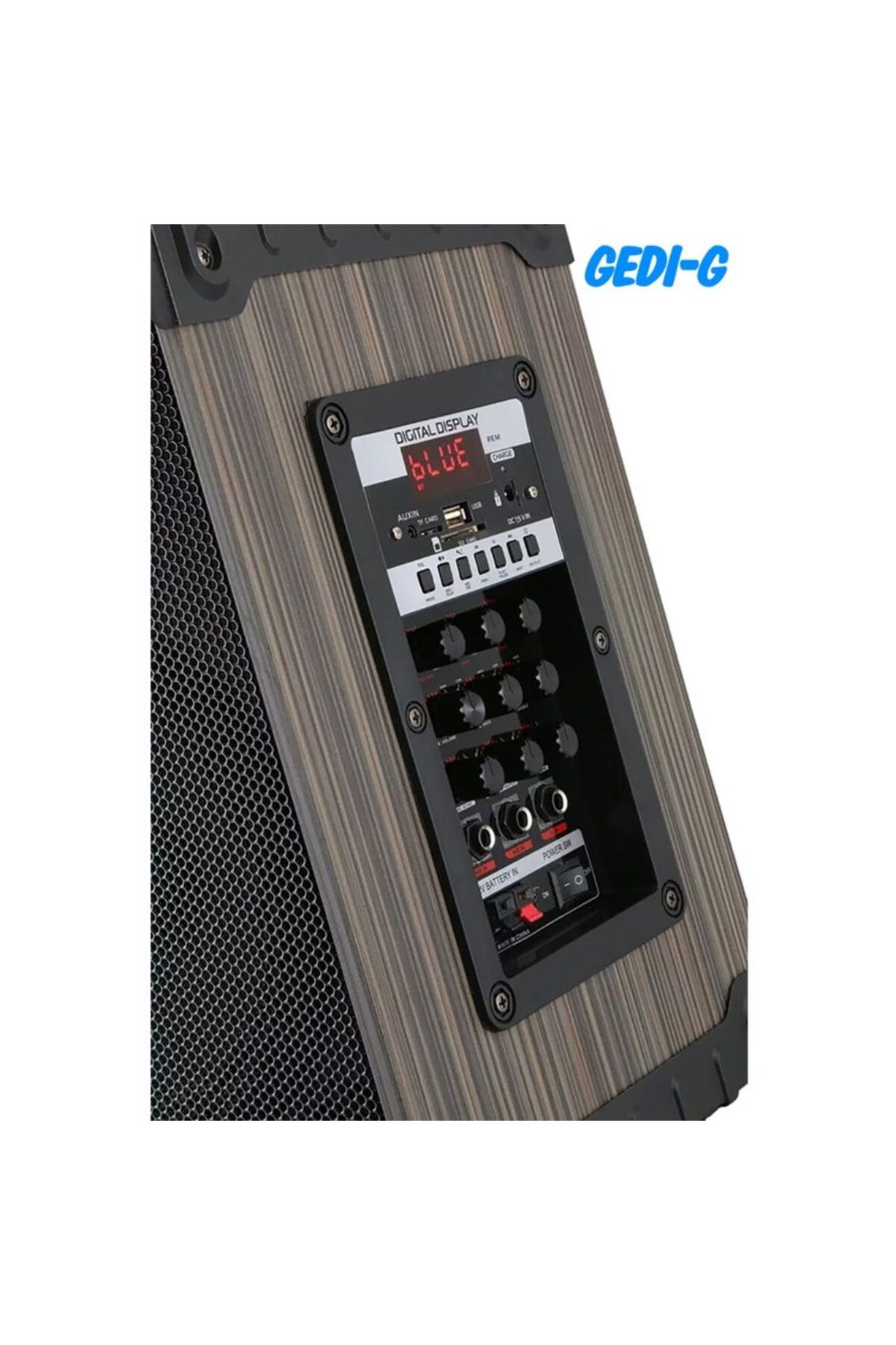Yaniklar Müzik Lt-912 Süper Bass’Li Kumandali, Şarjli, Çift Mikrofonlu Taşinabil