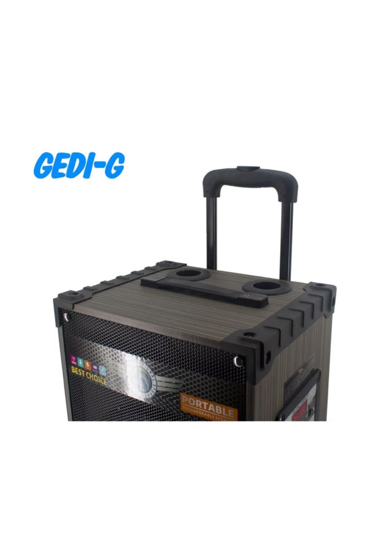 LT-912 Süper Bass’lı Kumandalı, Şarjlı, Çift Mikrofonlu Taşınabil
