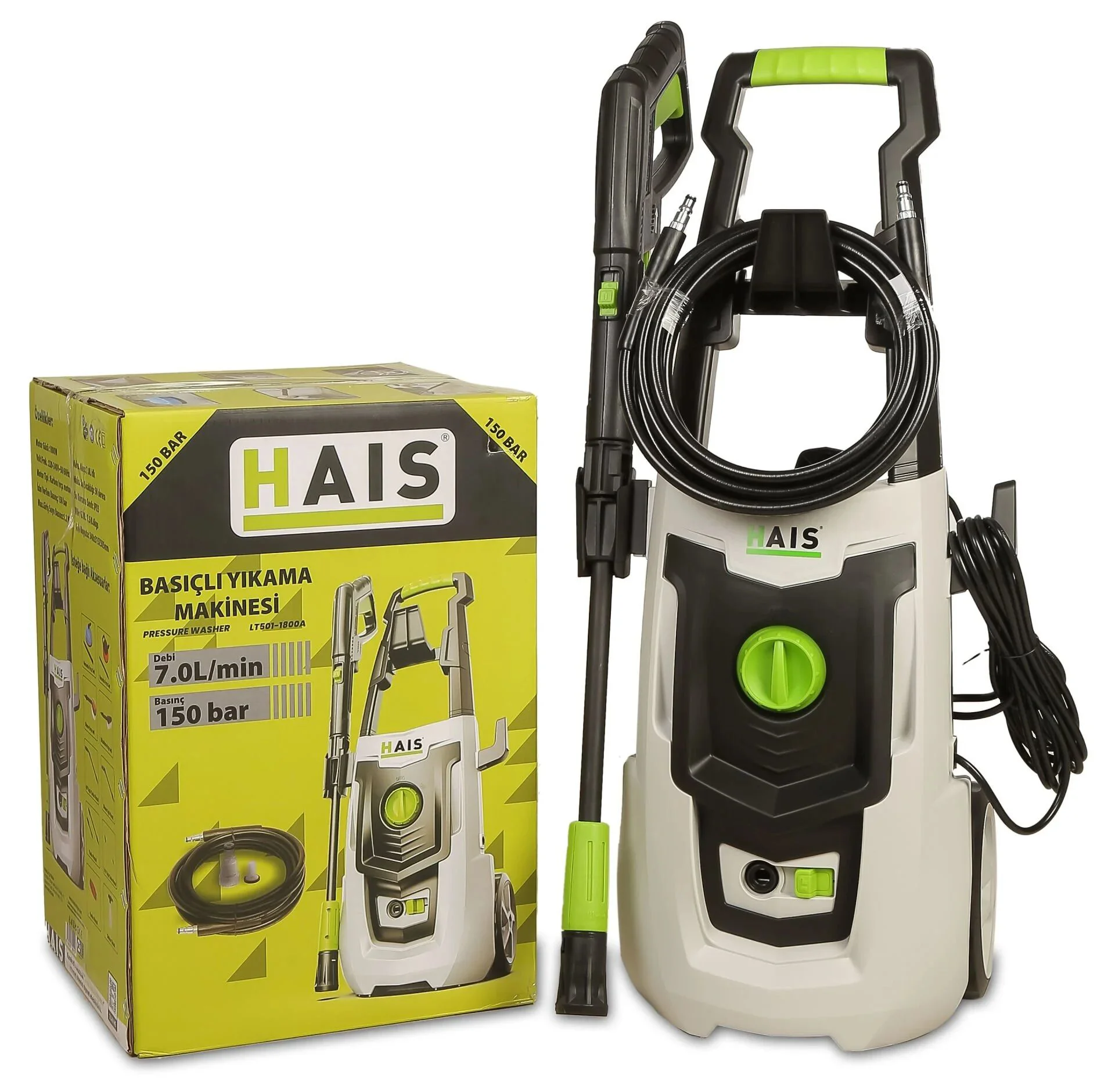 LT501   Hais 150 Bar Basınçlı Yıkama Makinesi 1800W Fiyatı, Yorumları ve Özellikleri