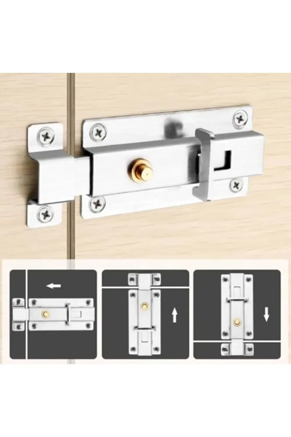 Lua Kapı Pencere Kilidi Paslanmaz Çelik 978262