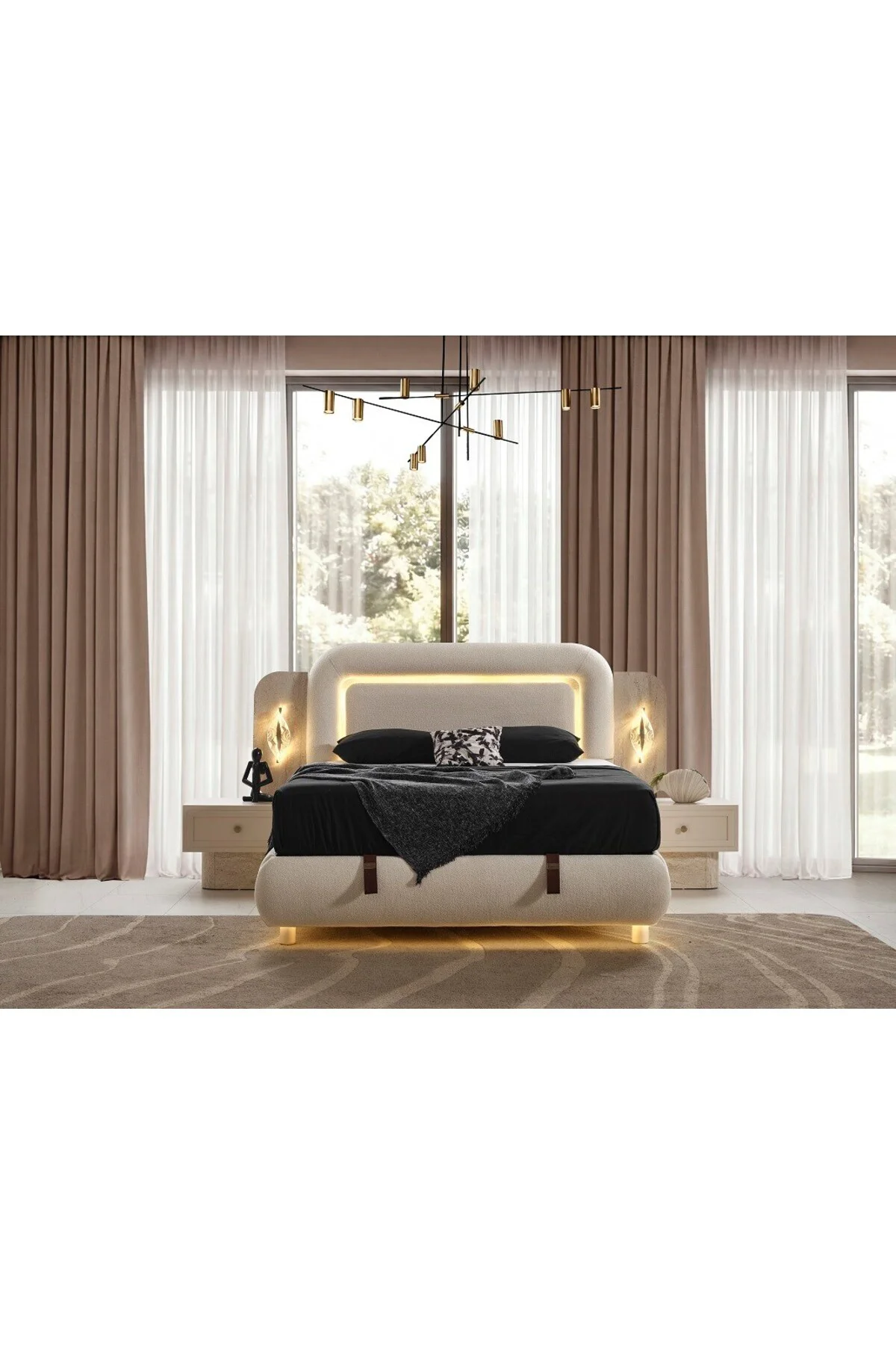 LUCCA MDF YATAK ODASI TAKIMI (2+2+2 KAPILI) Fiyatı, Yorumları ve Özellikleri