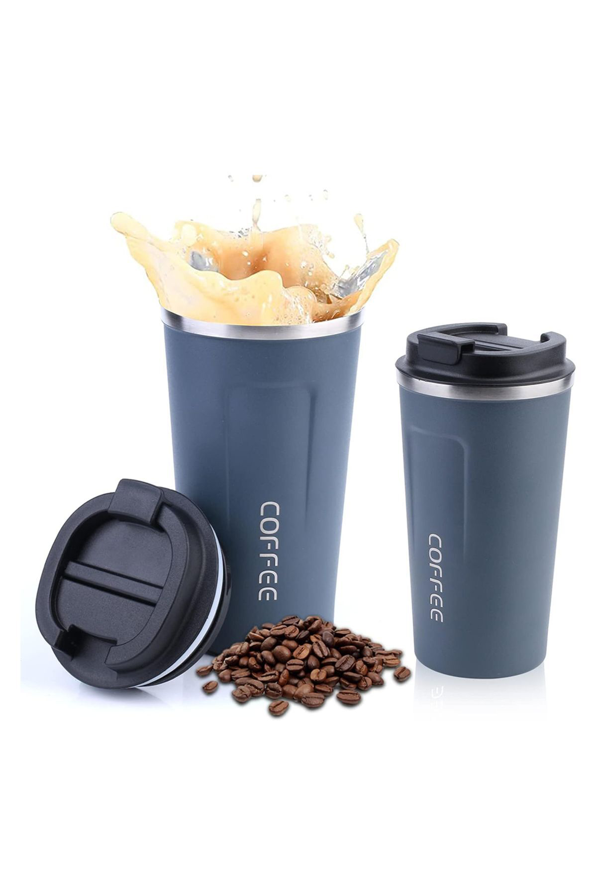 Lucestxdn Paslanmaz Çelik 380 Ml Vakumlu Kapakli Termos Kupa New