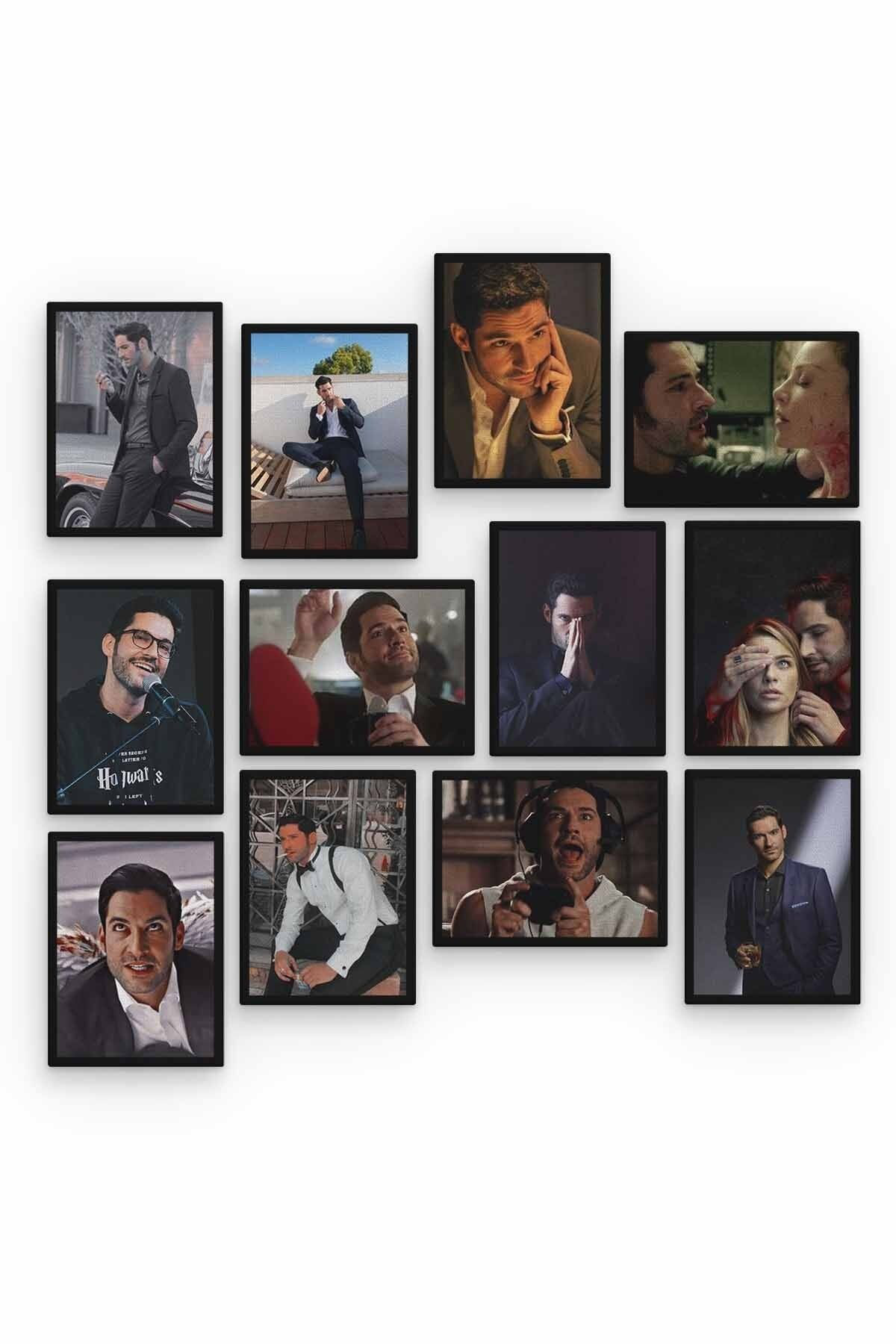 Lucifer 12 Parça Ahşap Mdf Tablo Zlltb329