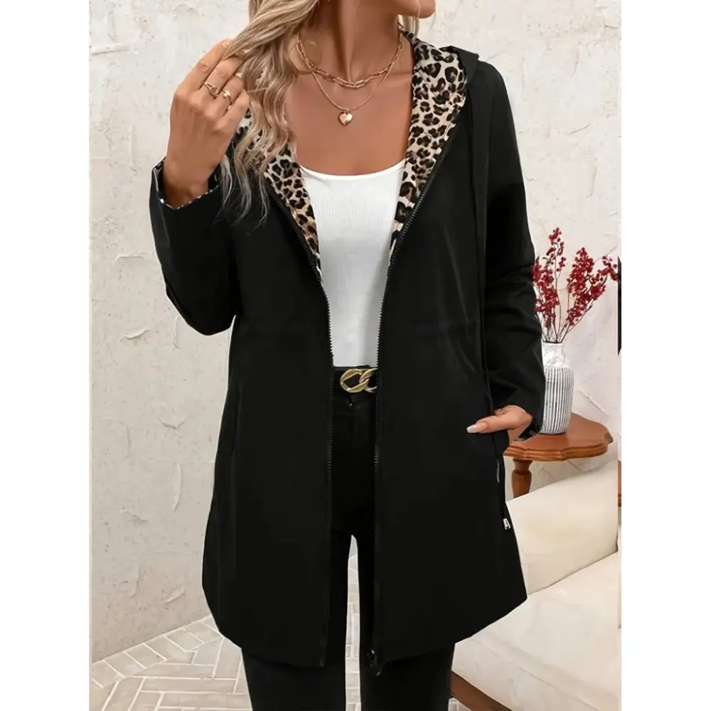 Luck Life Lucky Life Kadın Uzun Kollu Kapşonlu çift Taraflı Cepli