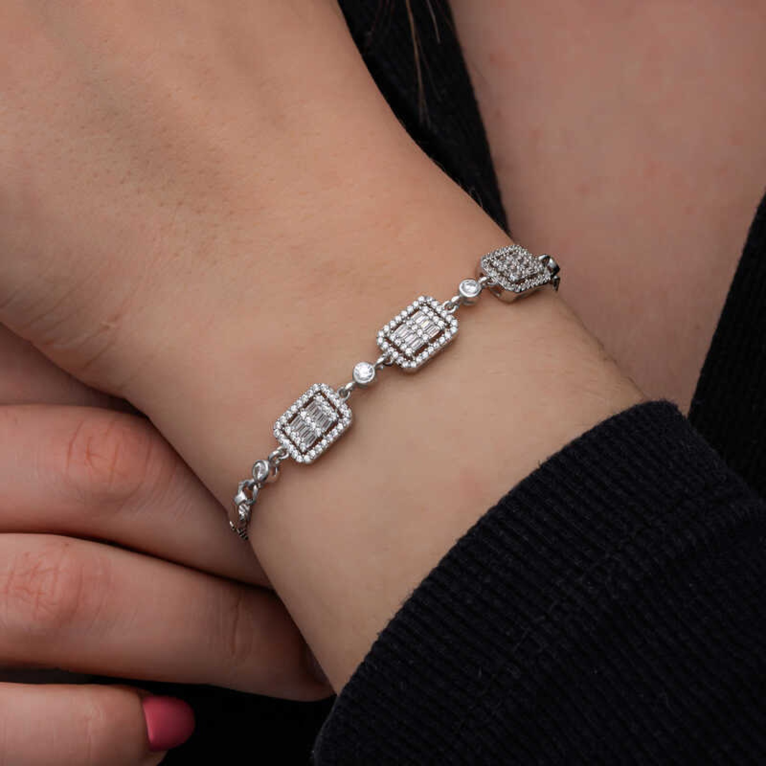 ​Lucky Life 925 Ayar Gumuss Baget Taşlı Lucky Life Lucky Life Kad