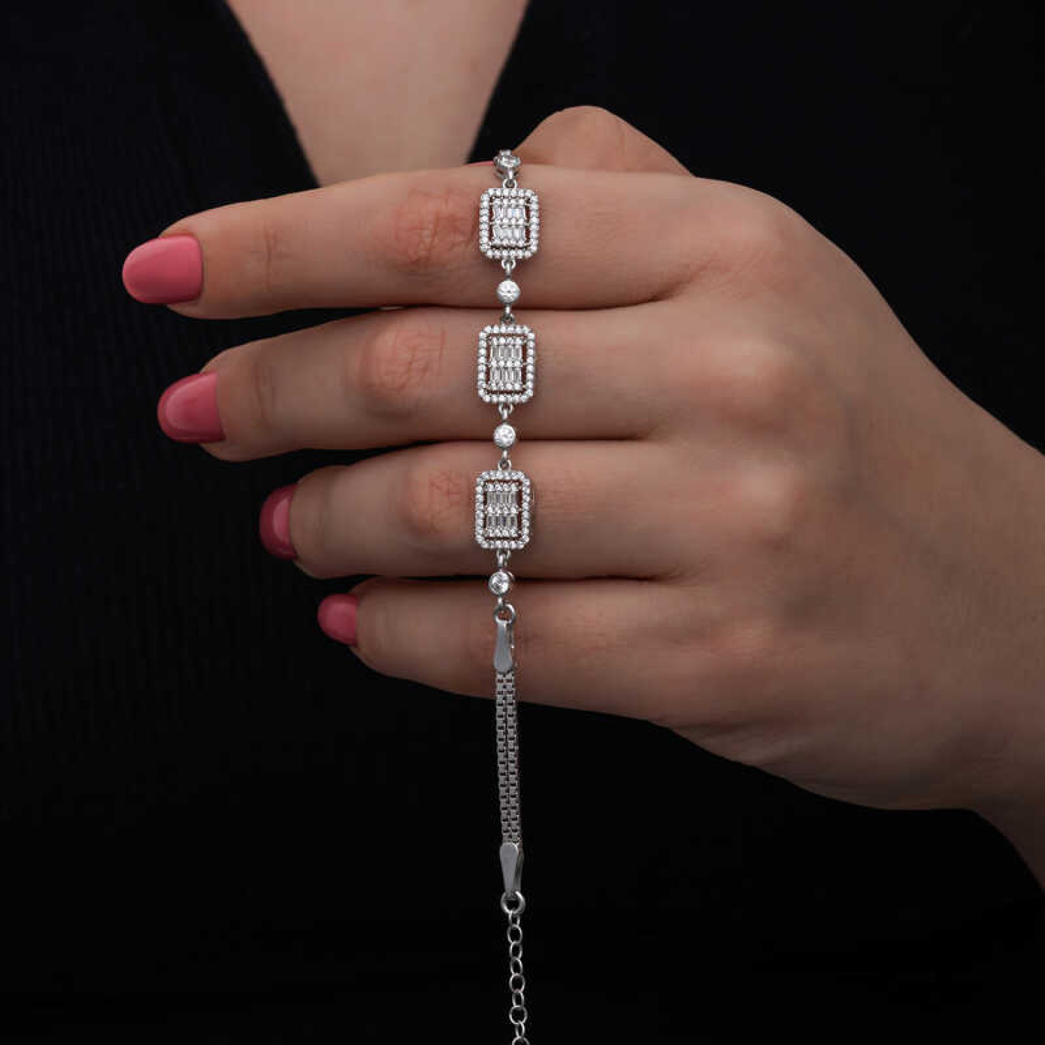 ​Lucky Life 925 Ayar Gumuss Baget Taşlı Lucky Life Lucky Life Kad