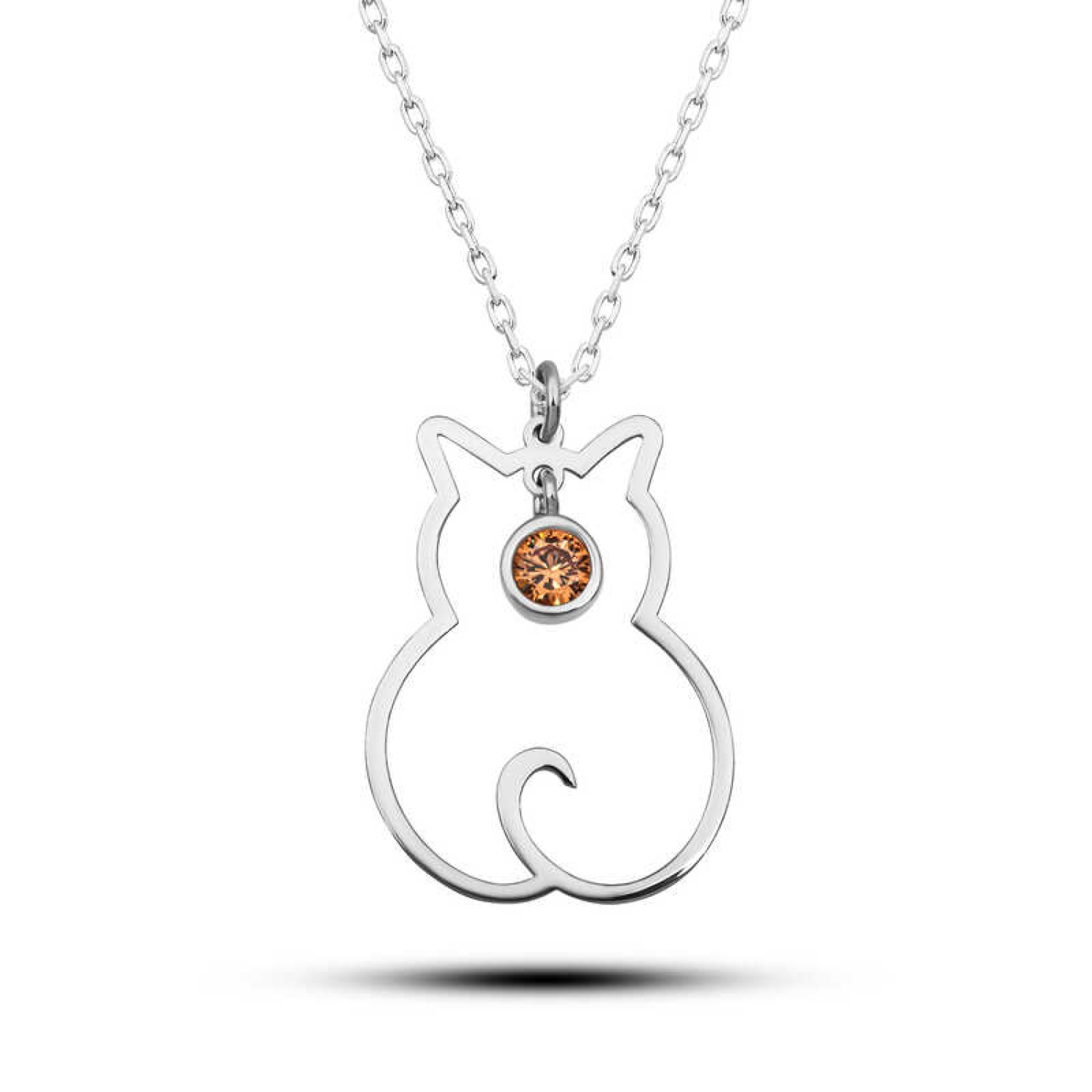 Lucky Life 925 Ayar Gumuss Kasım Ayı Doğum Taşı Kedi Lucky Life L Lucky Life 925 Ayar Gumuss Kasım Ayı Doğum Taşı Kedi Lucky Life L