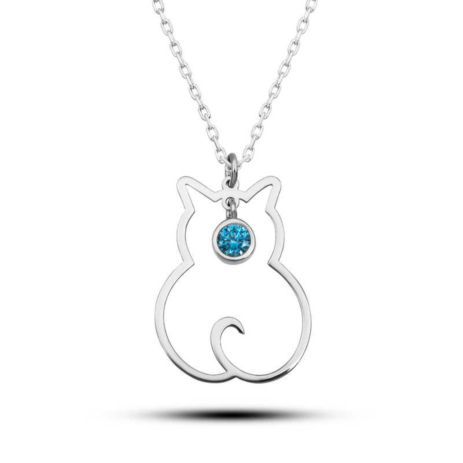 Lucky Life 925 Ayar Gumuss Aralık Ayı Doğum Taşı Kedi Lucky Life Lucky Life 925 Ayar Gumuss Aralık Ayı Doğum Taşı Kedi Lucky Life