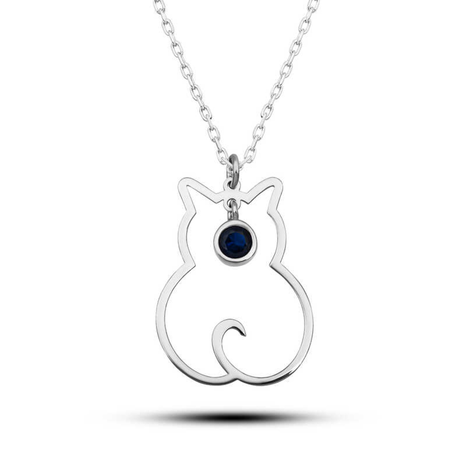 Lucky Life 925 Ayar Gumuss Eylül Ayı Doğum Taşı Kedi Lucky Life L Lucky Life 925 Ayar Gumuss Eylül Ayı Doğum Taşı Kedi Lucky Life L