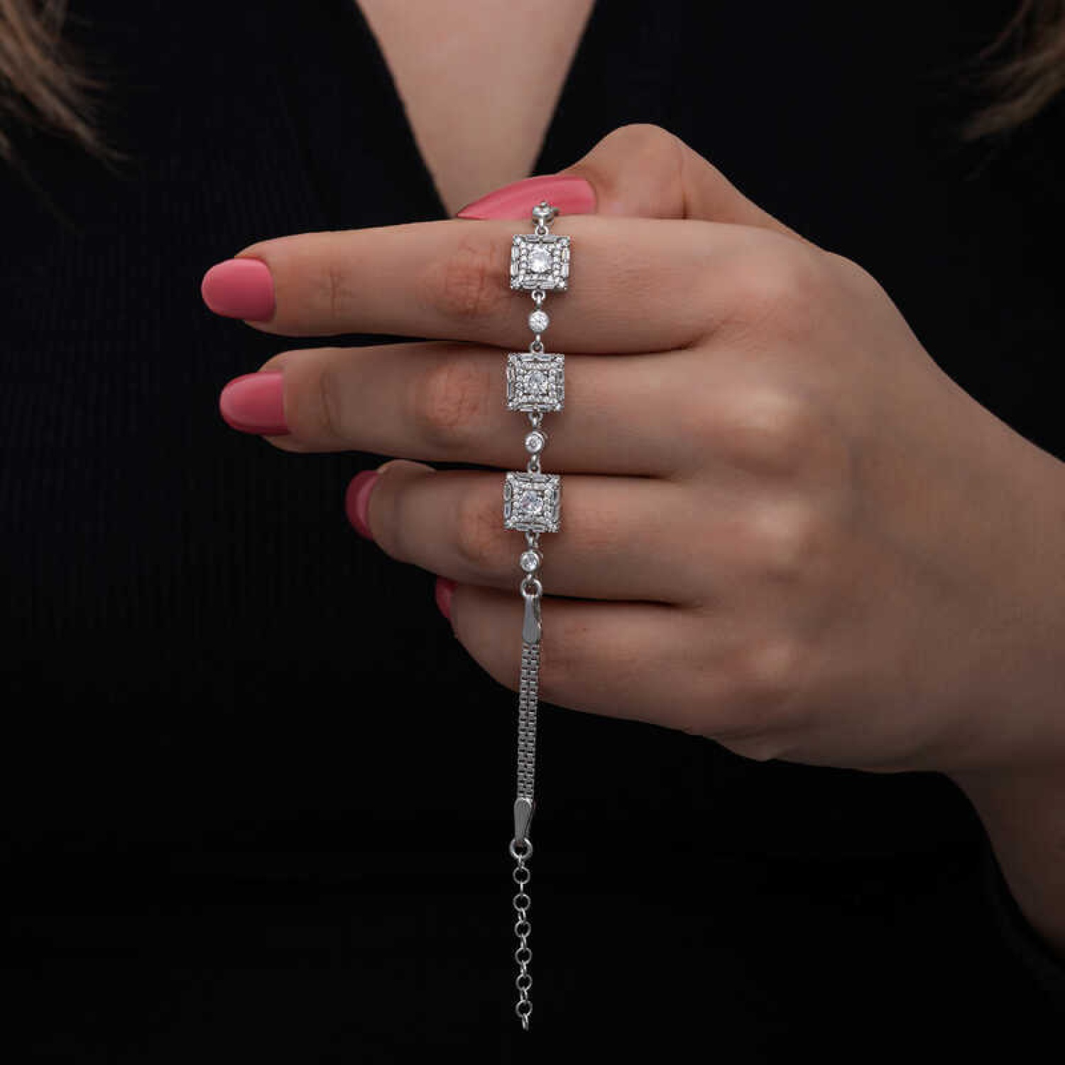 ​Lucky Life 925 Ayar Gumuss Baget Taşlı Lucky Life Lucky Life Kad