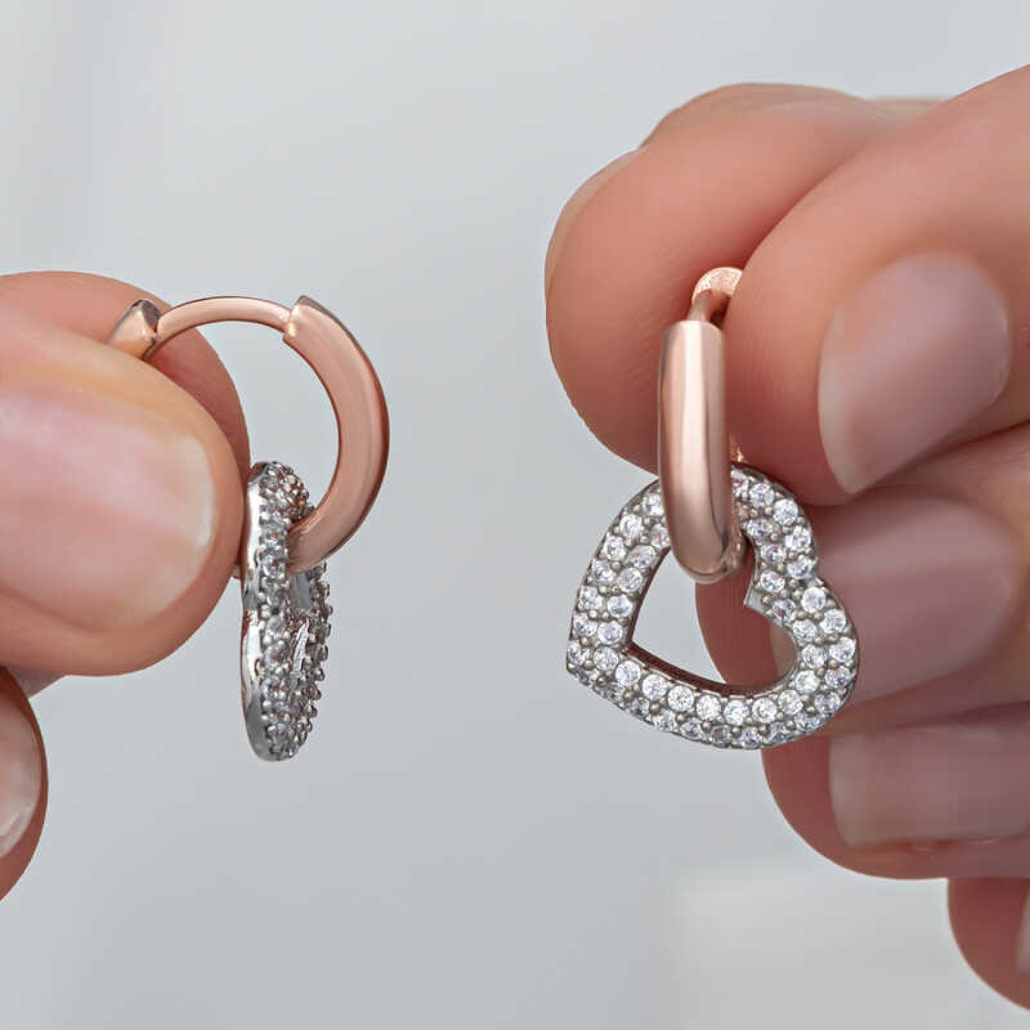 ​Lucky Life 925 Ayar Gumuss Rose Sallantılı Kalp Lucky Life Lucky