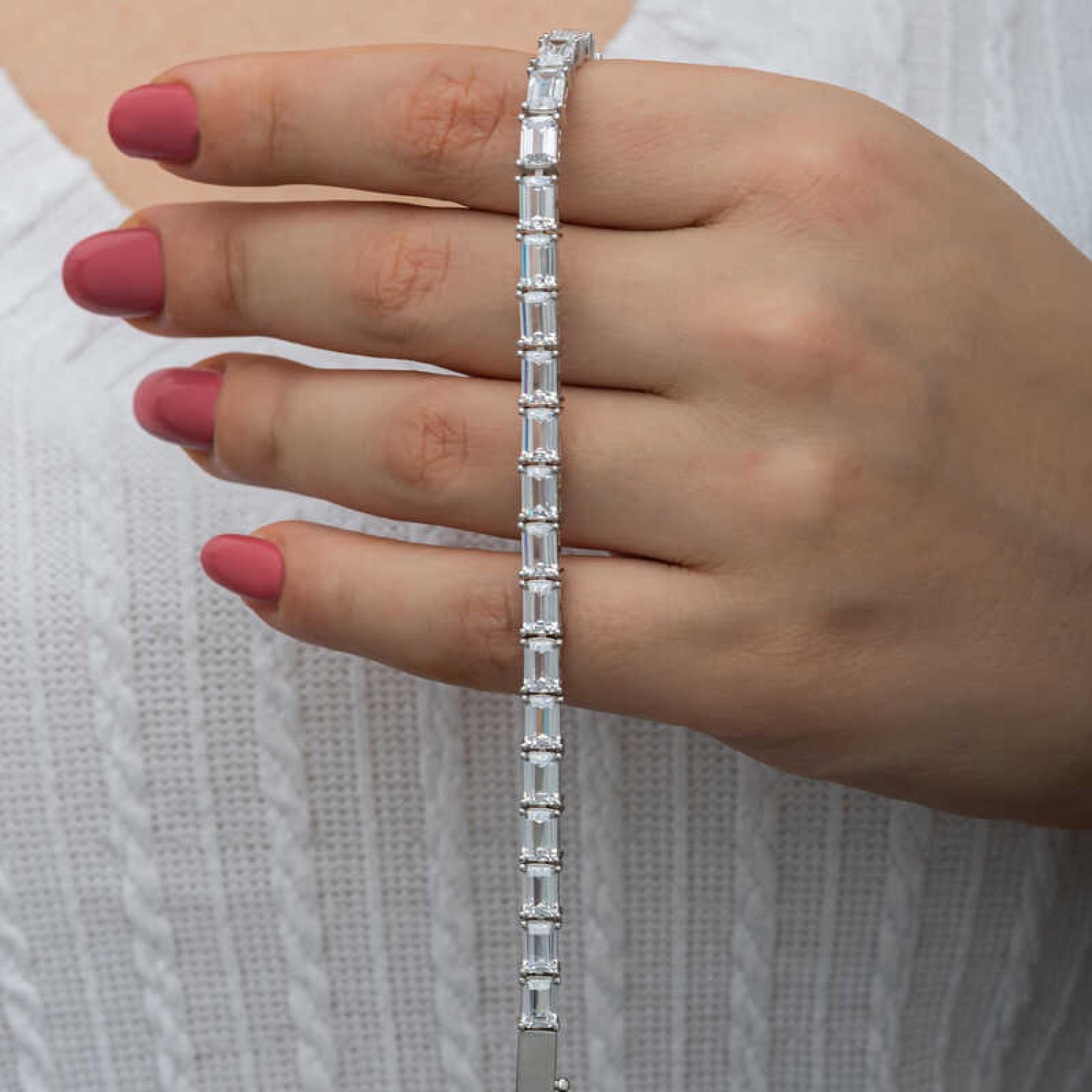 Lucky Life 925 Ayar Gumuss Beyaz Taşlı Su Yolu Lucky Life Lucky L