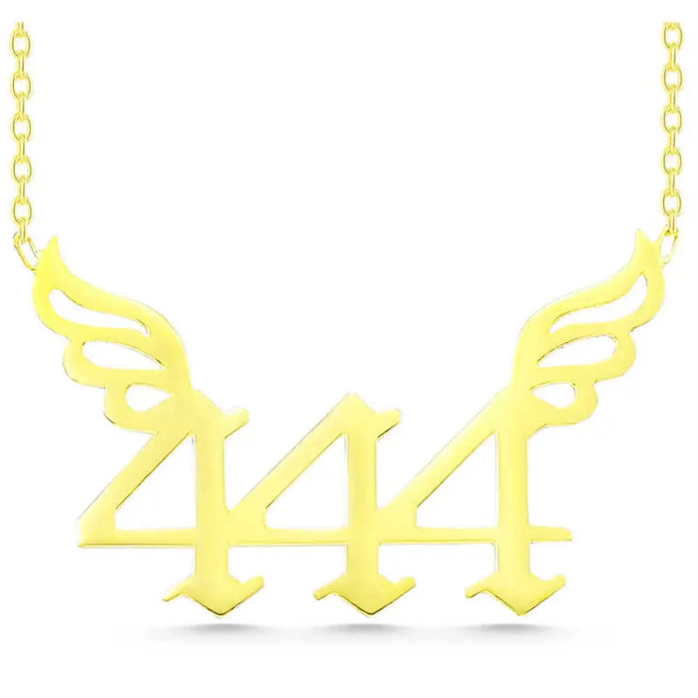 Lucky Life 925 Ayar Gumuss Gold 444 Melek Sayısı Lucky Life Kadın