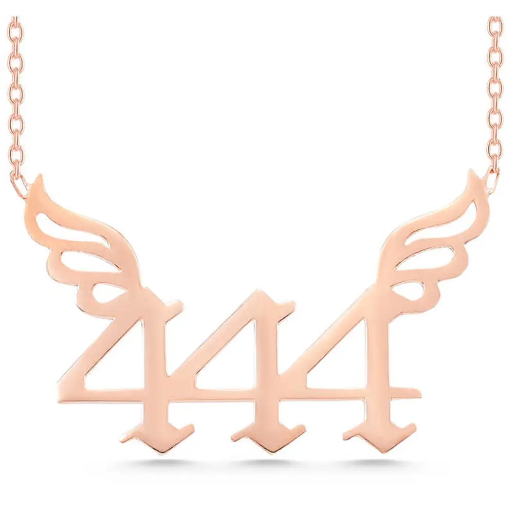 Lucky Life 925 Ayar Gumuss Rose 444 Melek Sayısı Lucky Life Kadın