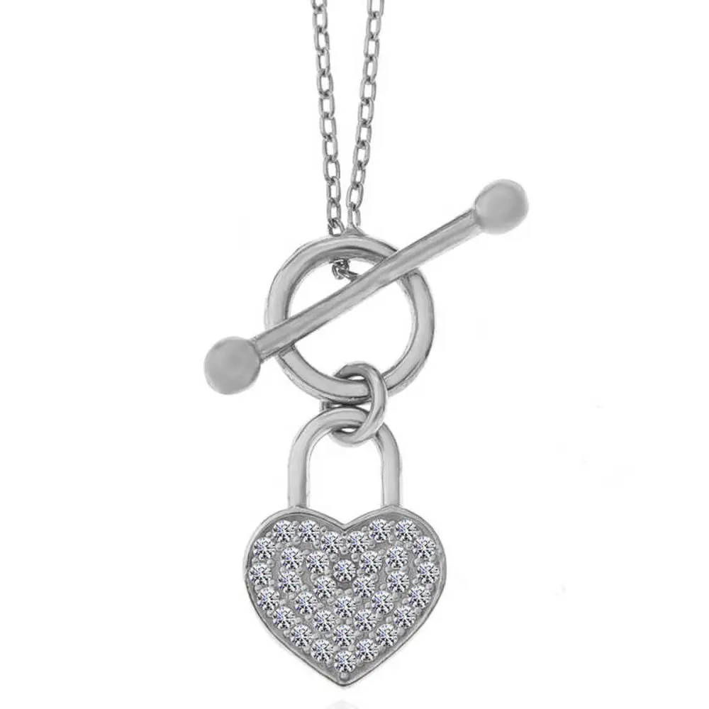 Lucky Life 925 Ayar Gumuss Sallantılı Kalp Lucky Life Kadın Kolye