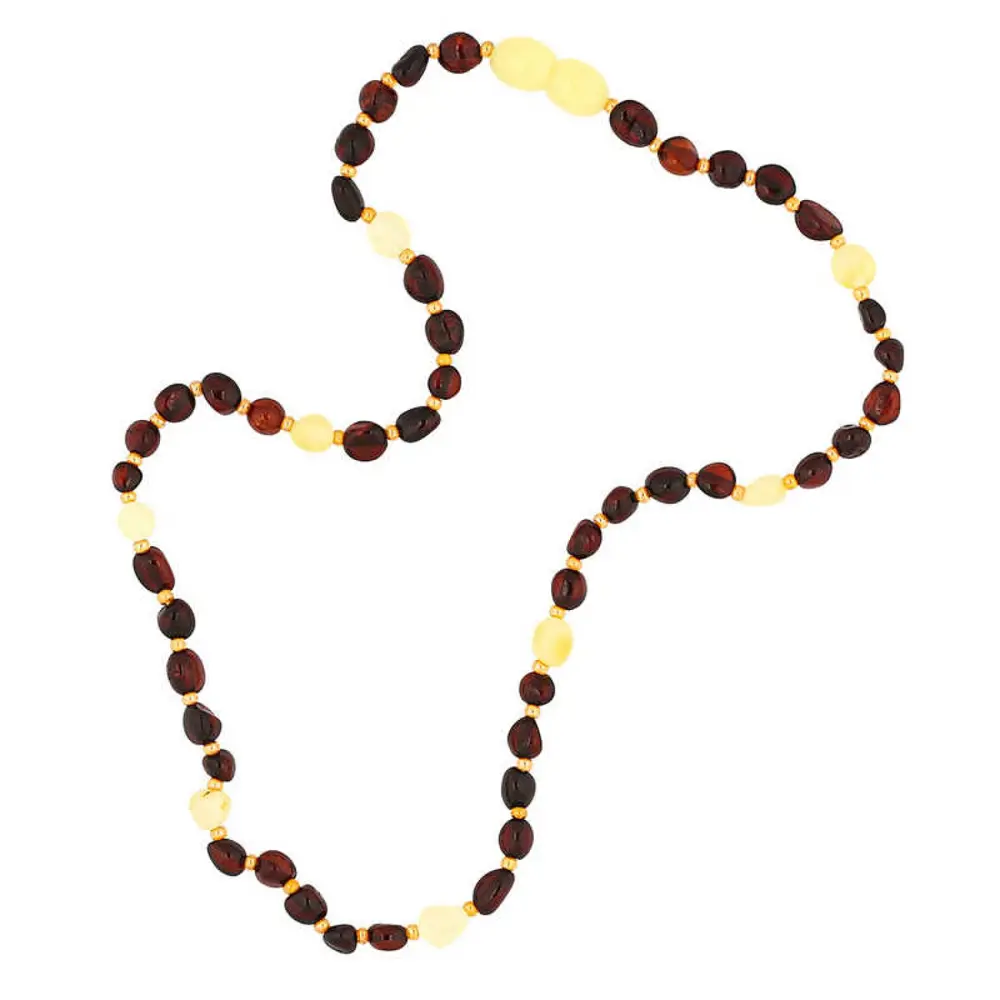 Lucky Life  Bebek Damla Kehribar Diş Kolye