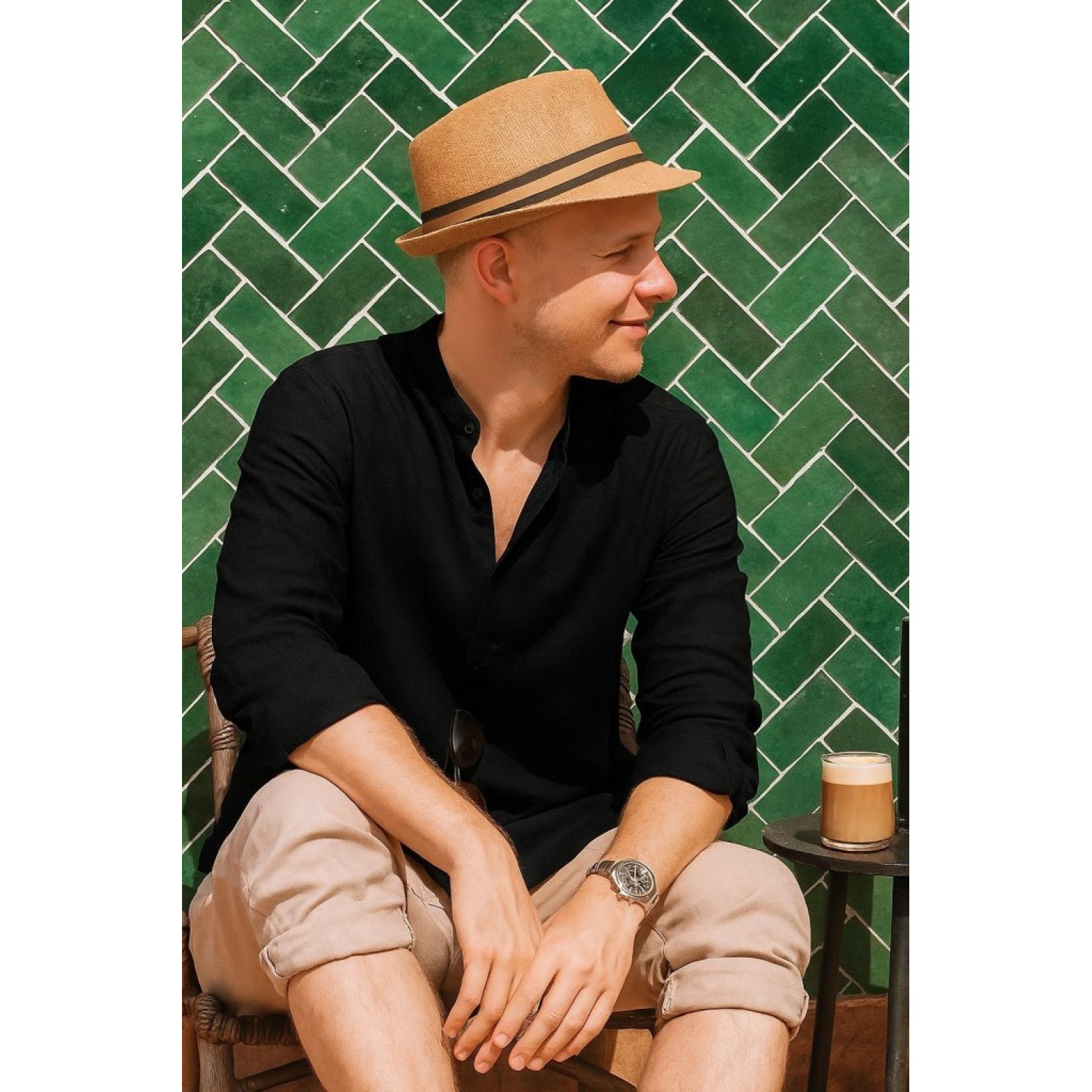 Lucky Life Erkek Uzun Kollu Hakim Yaka Düğmeli Lucky Life Erkek M