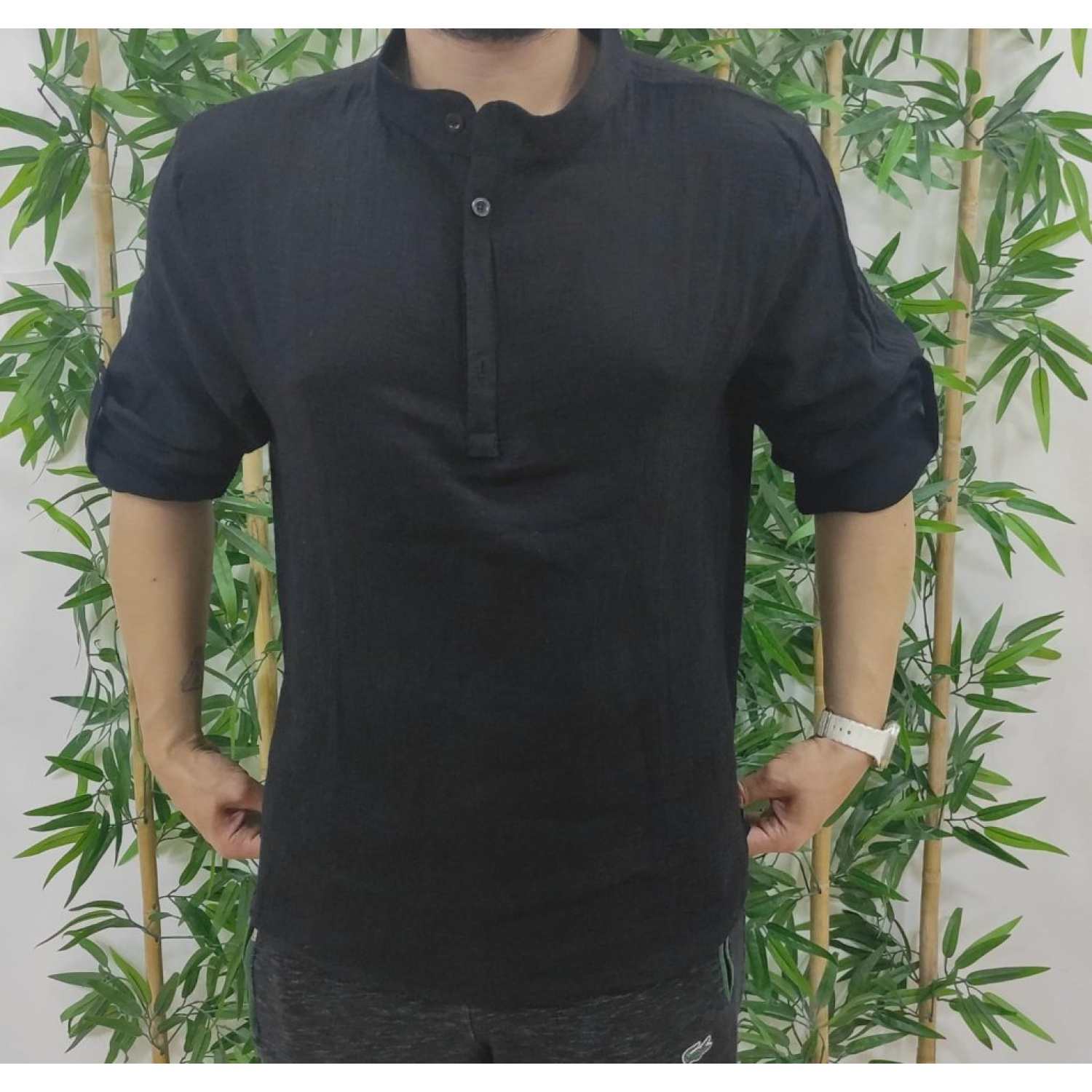 Lucky Life Erkek Uzun Kollu Hakim Yaka Düğmeli Lucky Life Erkek M