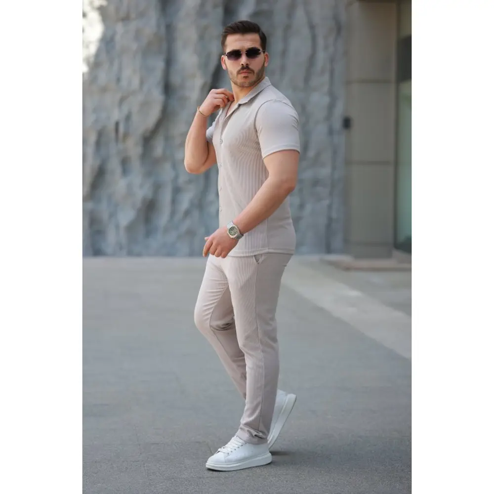 Lucky Life Erkek Ottoman Kumaş Pantolon Gömlek Takım