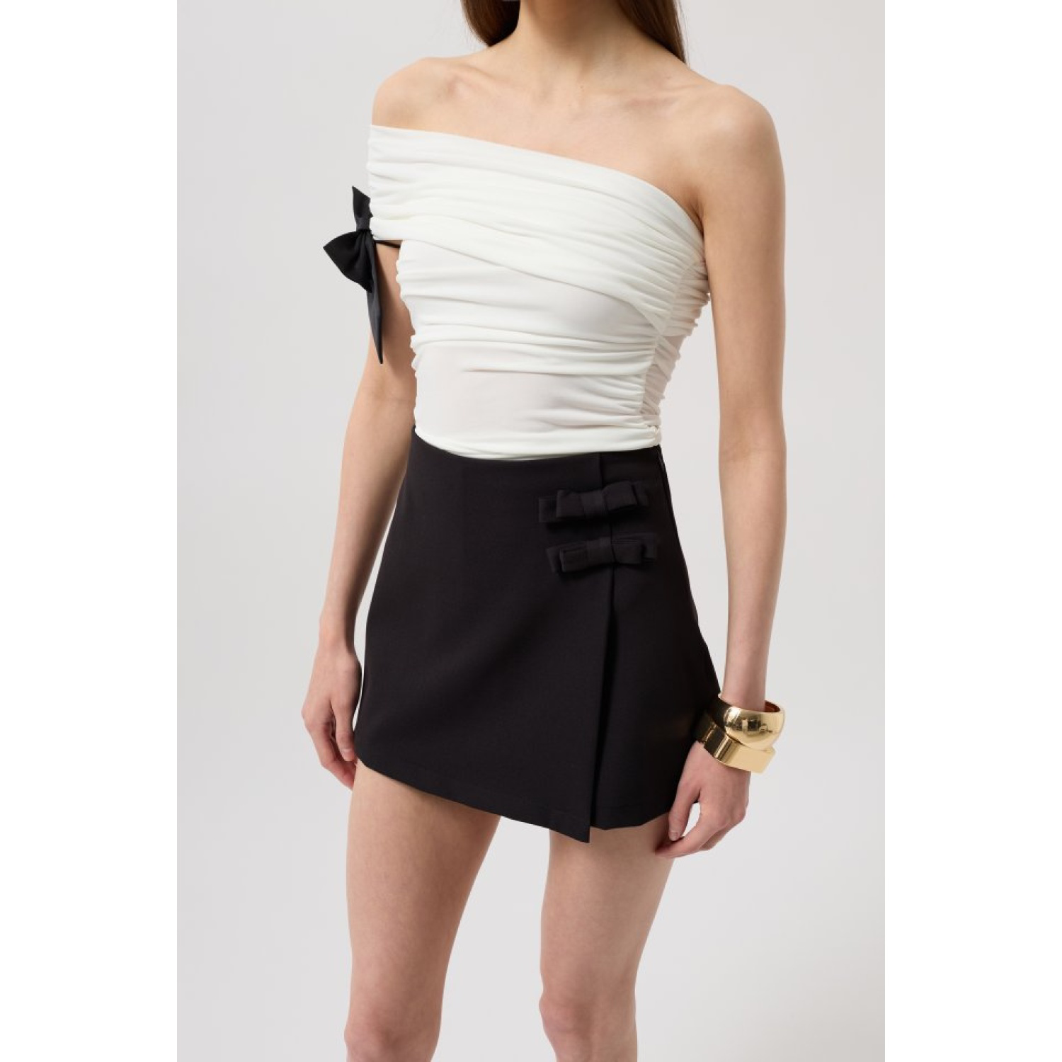 Lucky Life Fiyonk Detay Mini Etek