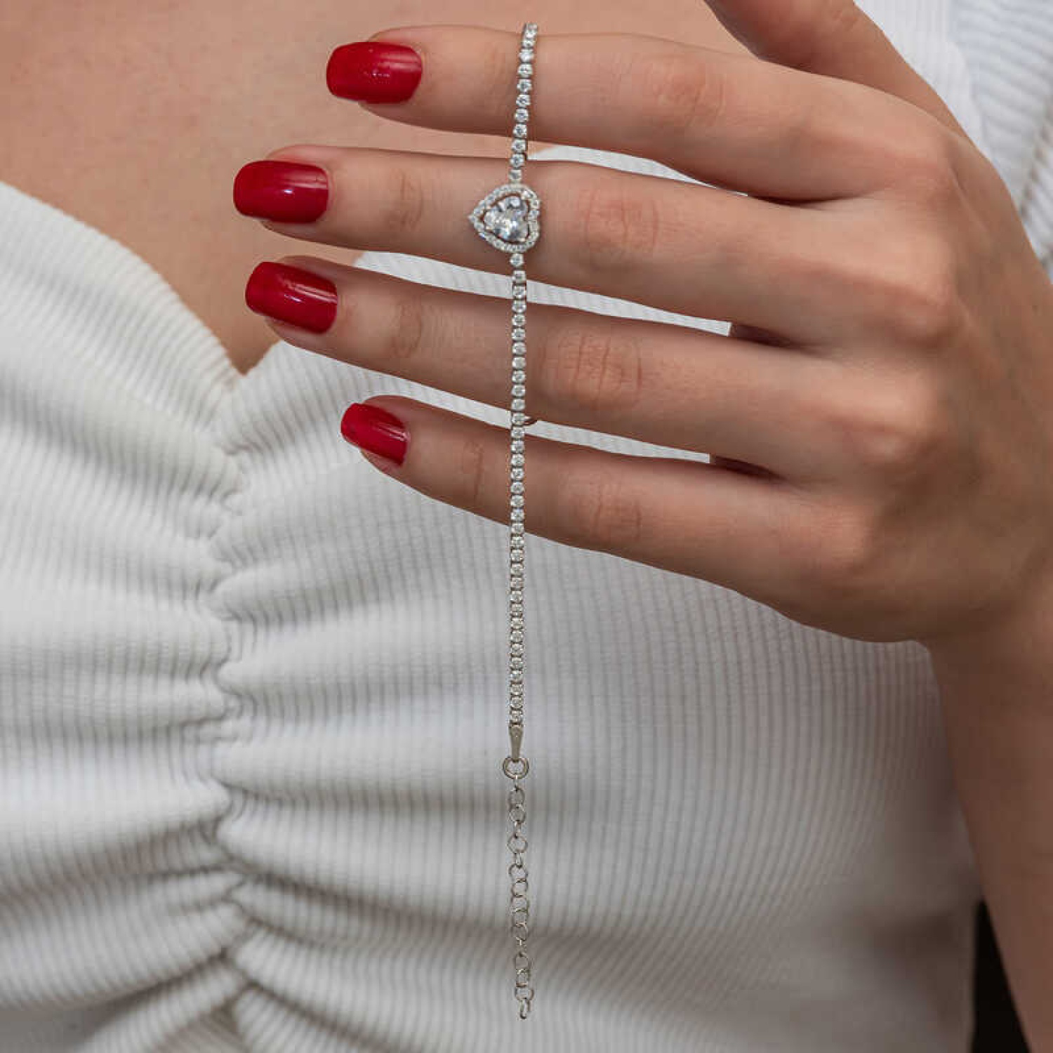 Lucky Life Gümüşh  Kadın Kalpli Su Yolu Bileklik