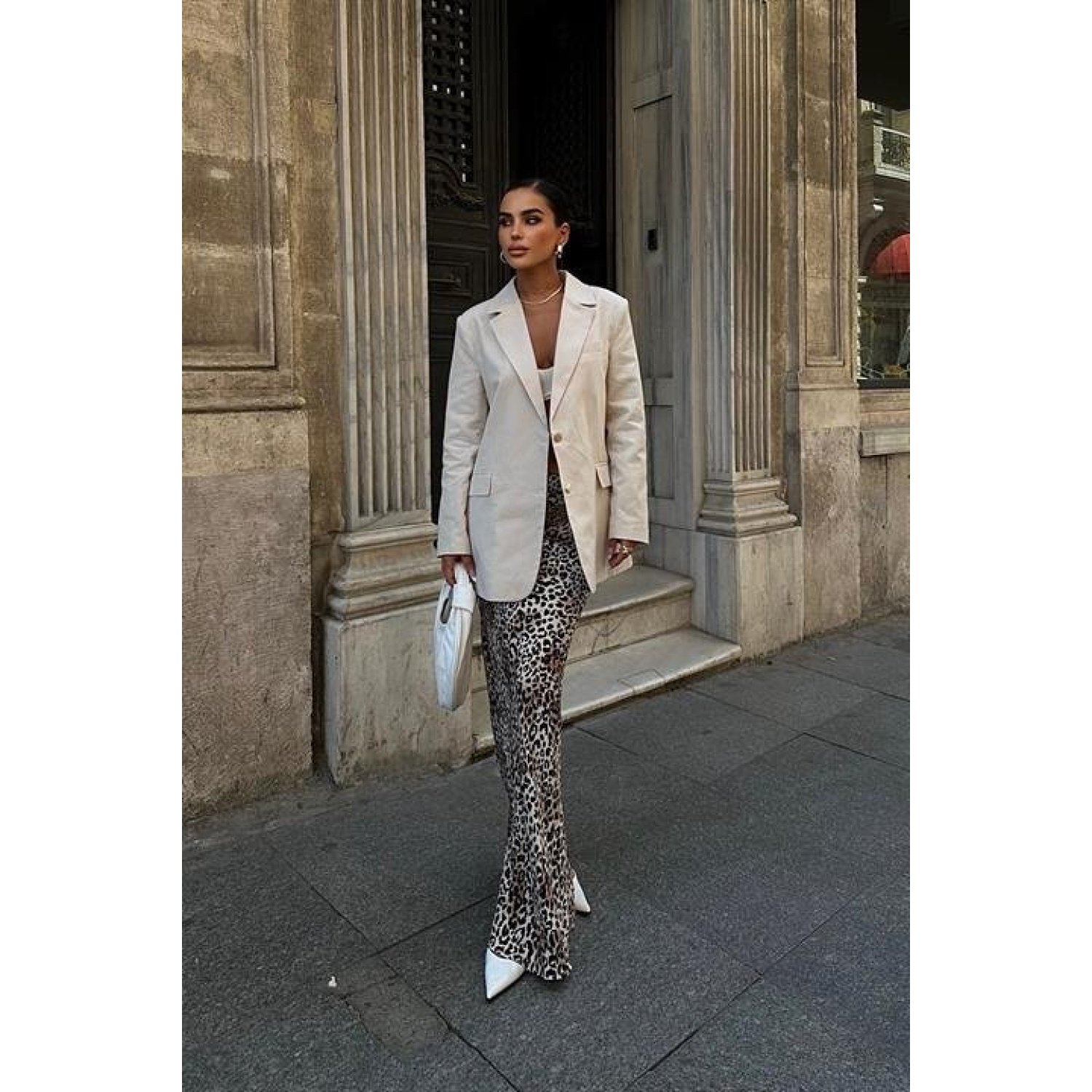 Lucky Life Kadın Blazer Keten Ceket  6105