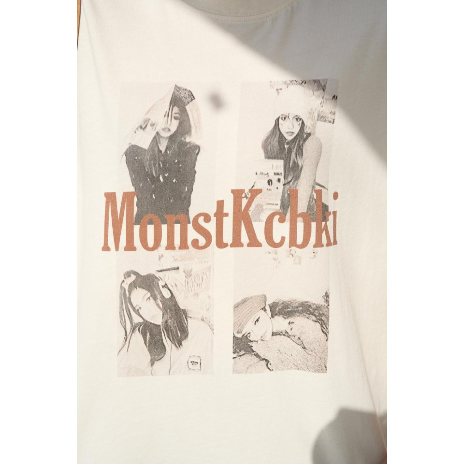 Lucky Life Kadın Baskılı T-Shirt - Ekru