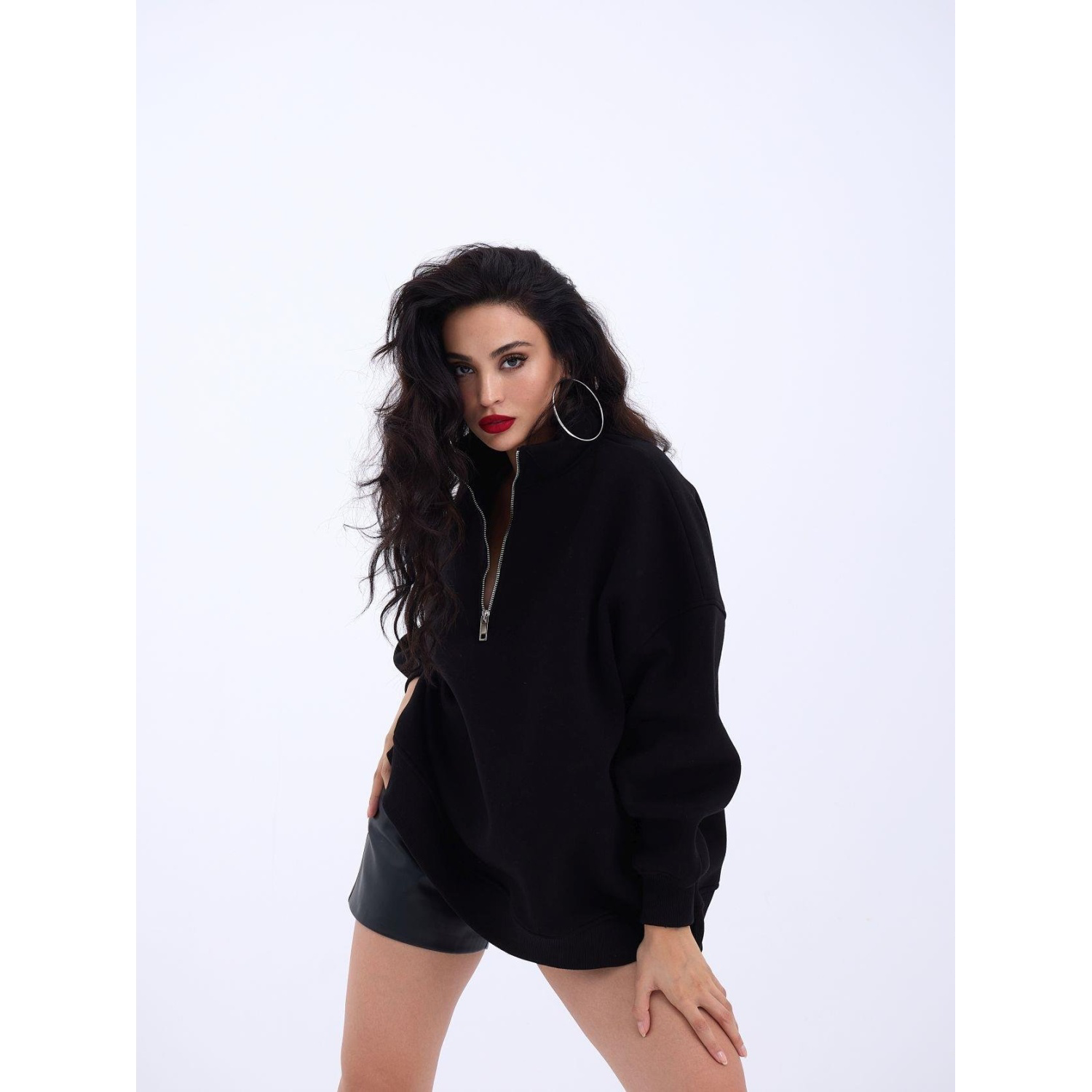 Lucky Life Kadın SWEAT-SİYAH Lucky Life Kadın SWEAT-SİYAH