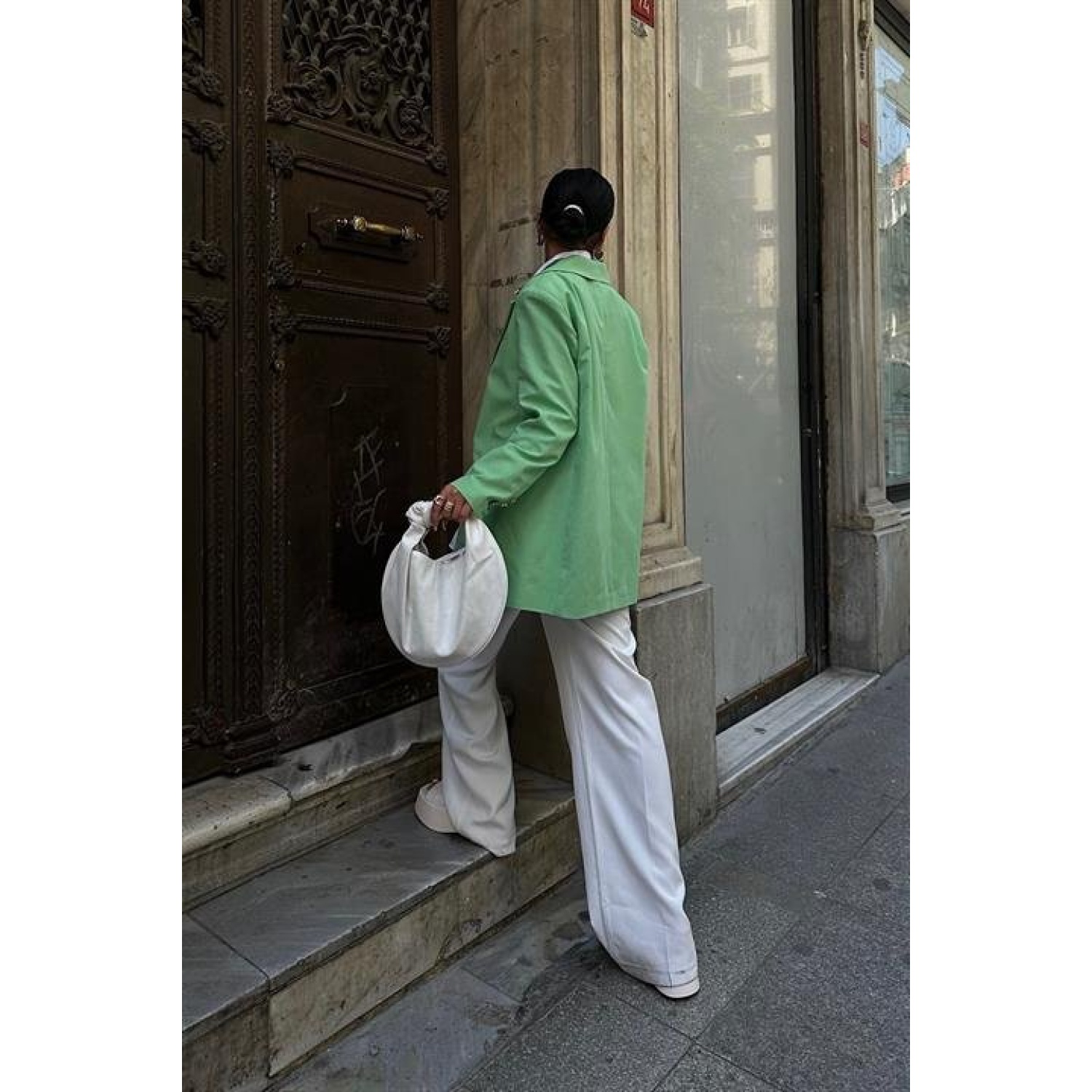 Lucky Life Kadın Blazer Keten Ceket  6105