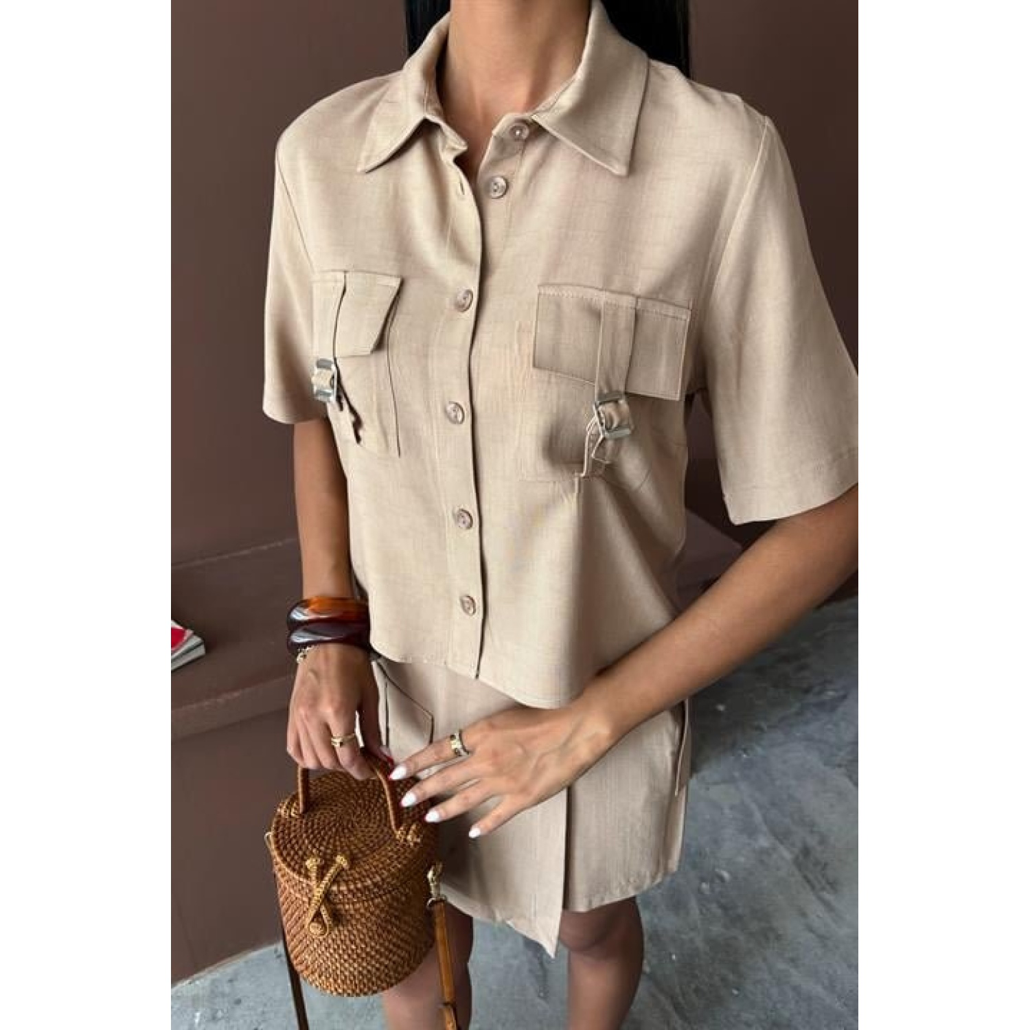 Lucky Life Kadın Gömlek Şort Etek Viscon Lucky Life Kadın Keten T Lucky Life Kadın Gömlek Şort Etek Viscon Lucky Life Kadın Keten T