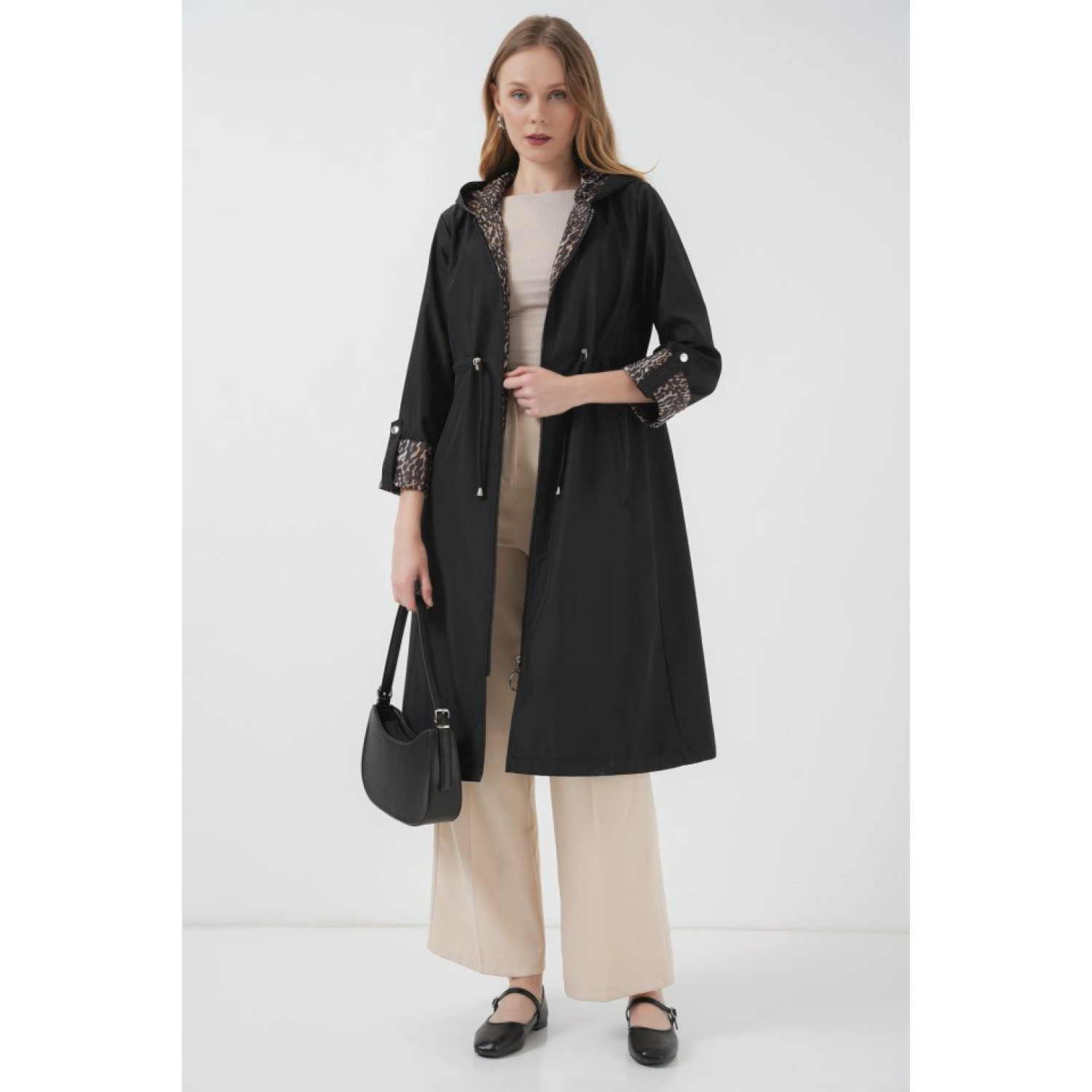 Lucky Life Kadın Şişme Peluş Mont - Ekru