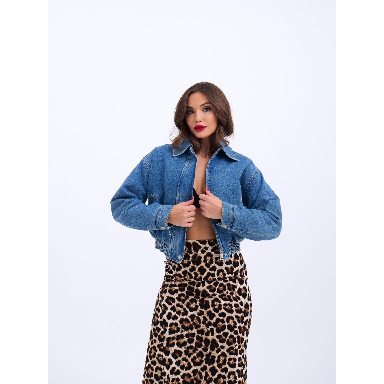 Lucky Life Kadın 701 KOT CEKET-MAVİ