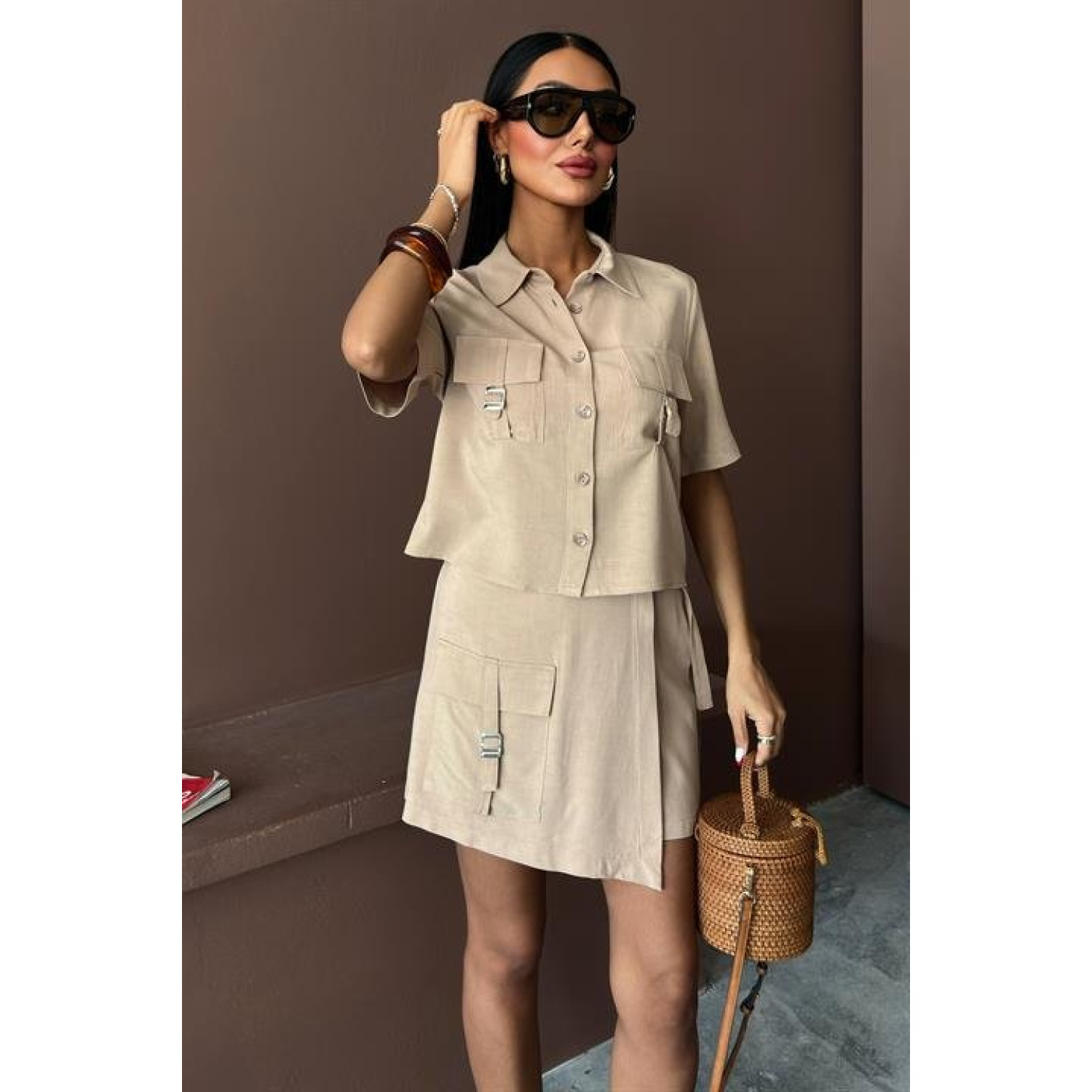 Lucky Life Kadın Gömlek Şort Etek Viscon Lucky Life Kadın Keten T Lucky Life Kadın Gömlek Şort Etek Viscon Lucky Life Kadın Keten T