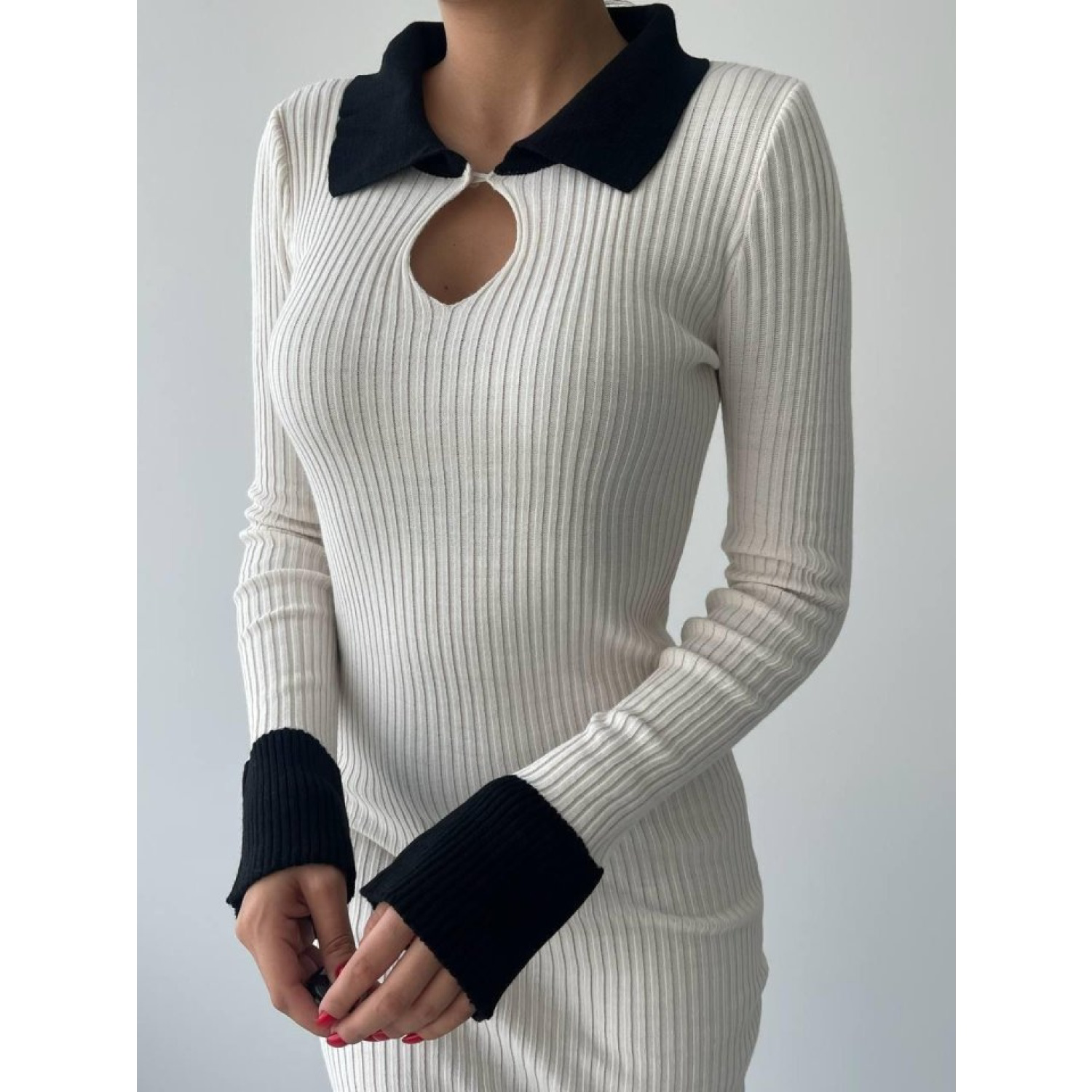 Lucky Life Kadın Plauen Triko Elbise