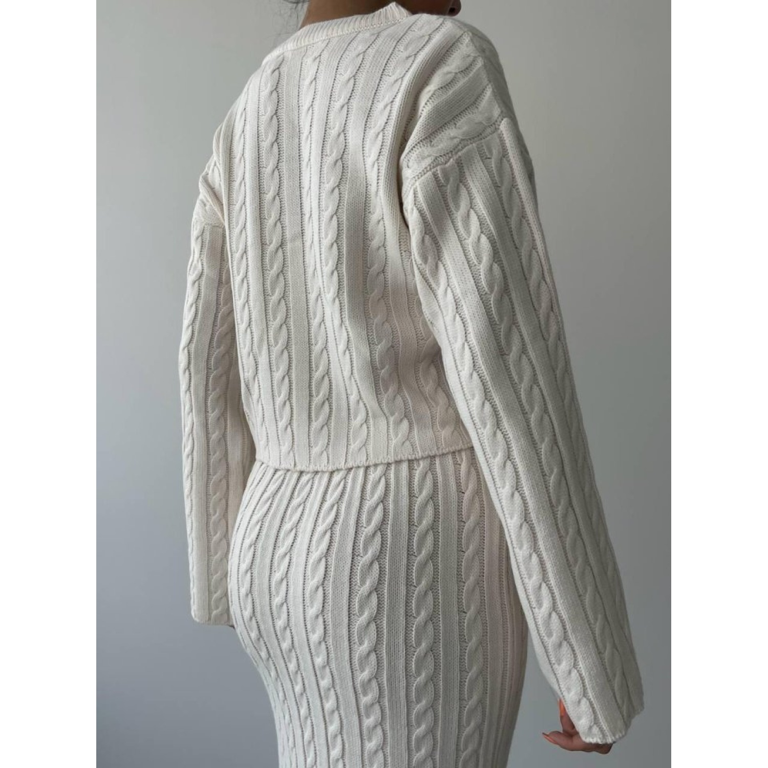 Lucky Life Kadın Şallı Triko Takım