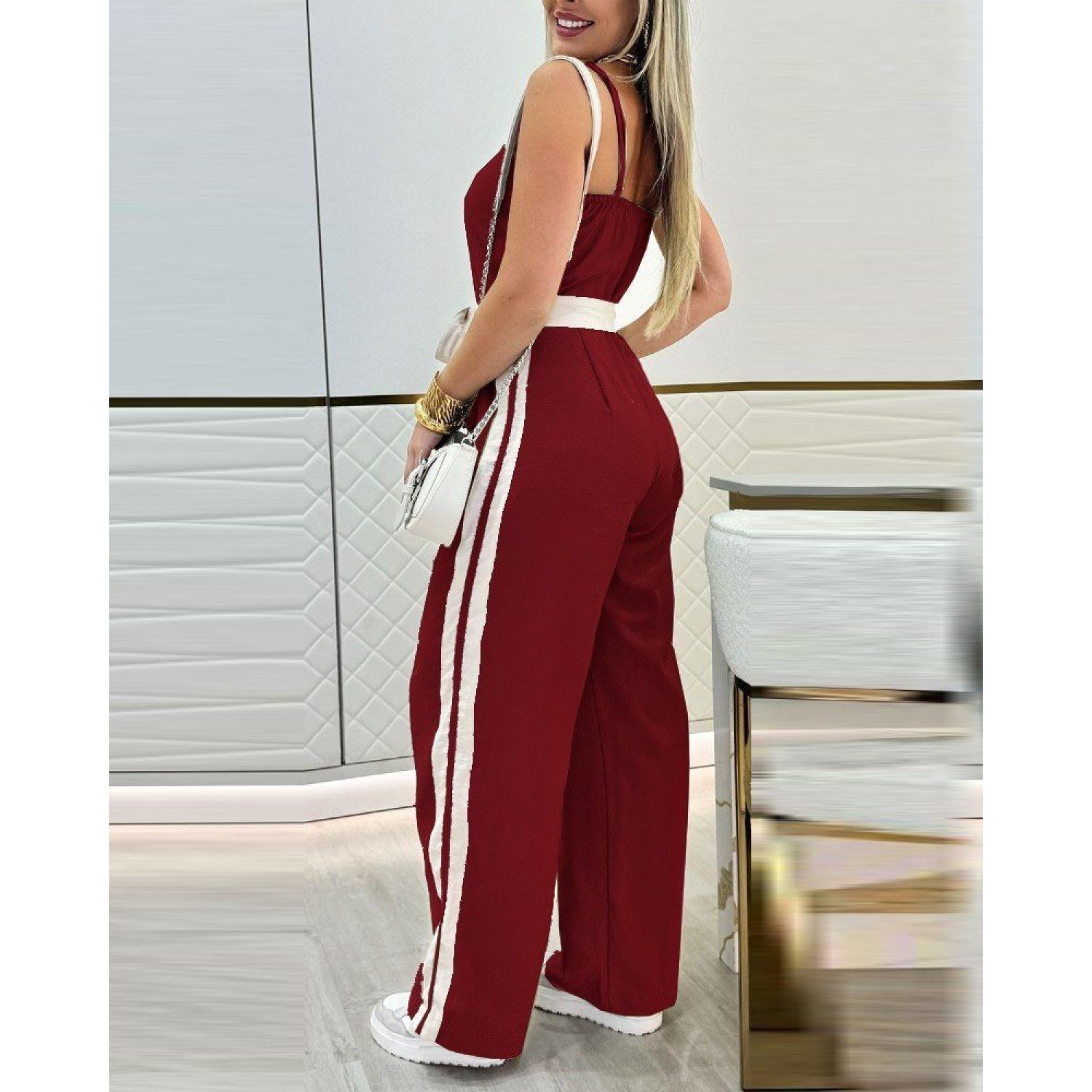 Lucky Life Kadın Ip Askılı Straplez Belden Kuşaklı Viskon Iki Ipl