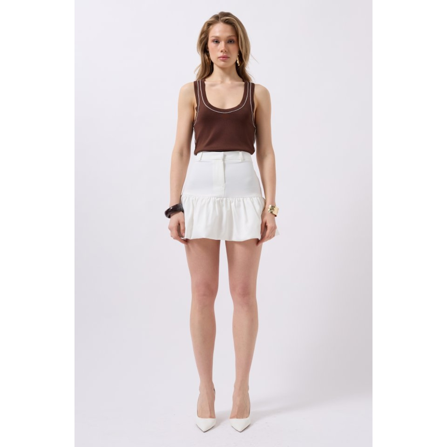 Lucky Life Kadın Büzgü Detay Mini Etek Lucky Life Kadın Büzgü Detay Mini Etek