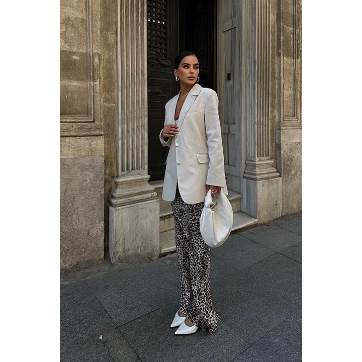 Lucky Life Kadın Blazer Keten Ceket  6105