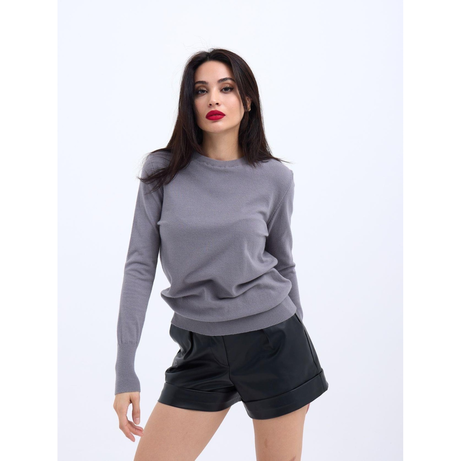 Lucky Life Kadın 281 TRİKO SALAŞ KAZAK-GRİ Lucky Life Kadın 281 TRİKO SALAŞ KAZAK-GRİ