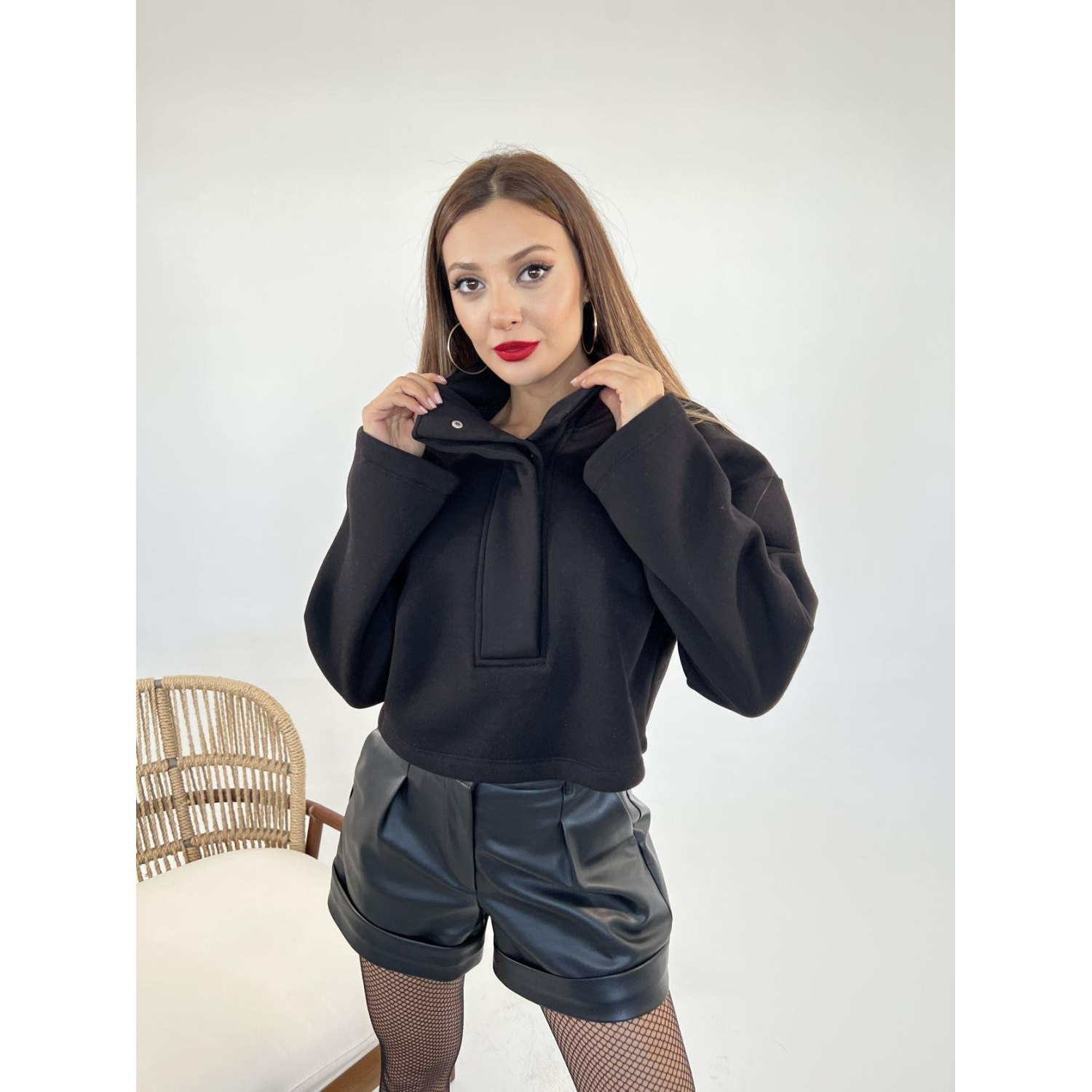 Lucky Life Kadın 01 SWEAT-SİYAH