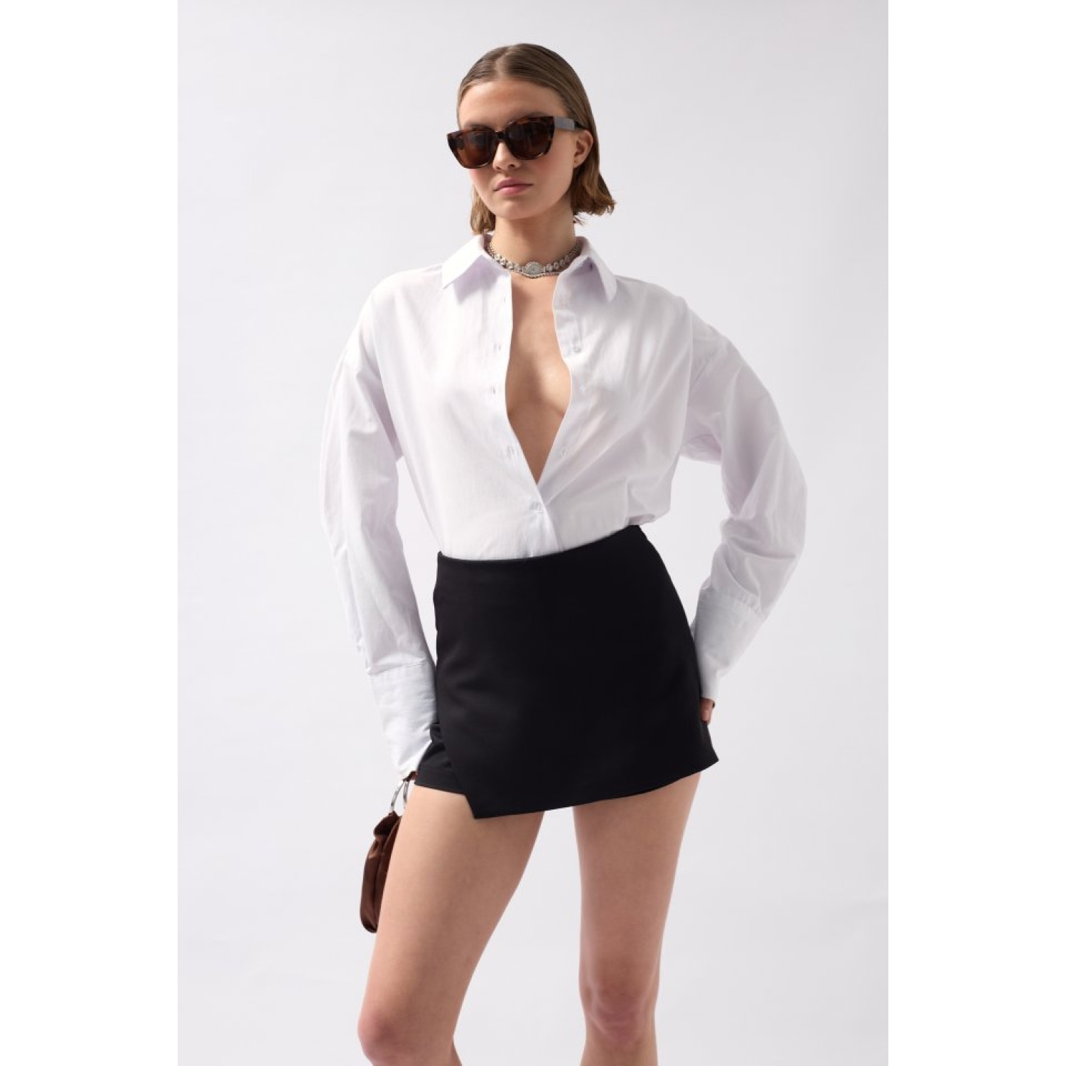 Lucky Life Kadın Basic Mini Şort Etek